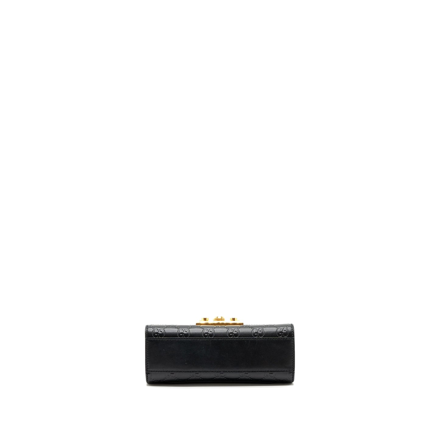 Gucci padlock chain bag calfskin black