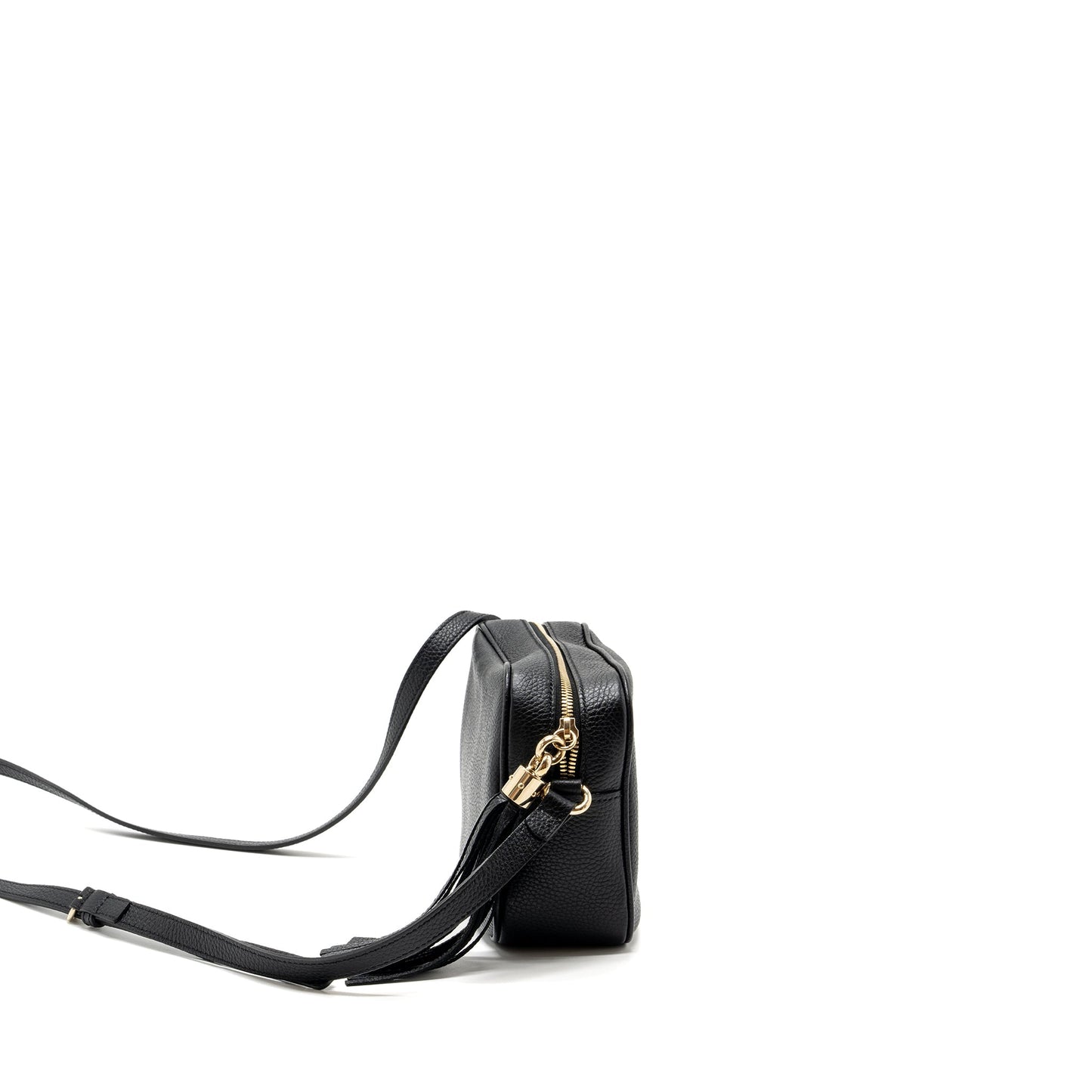 Gucci soho disco camera bag grained calfskin black