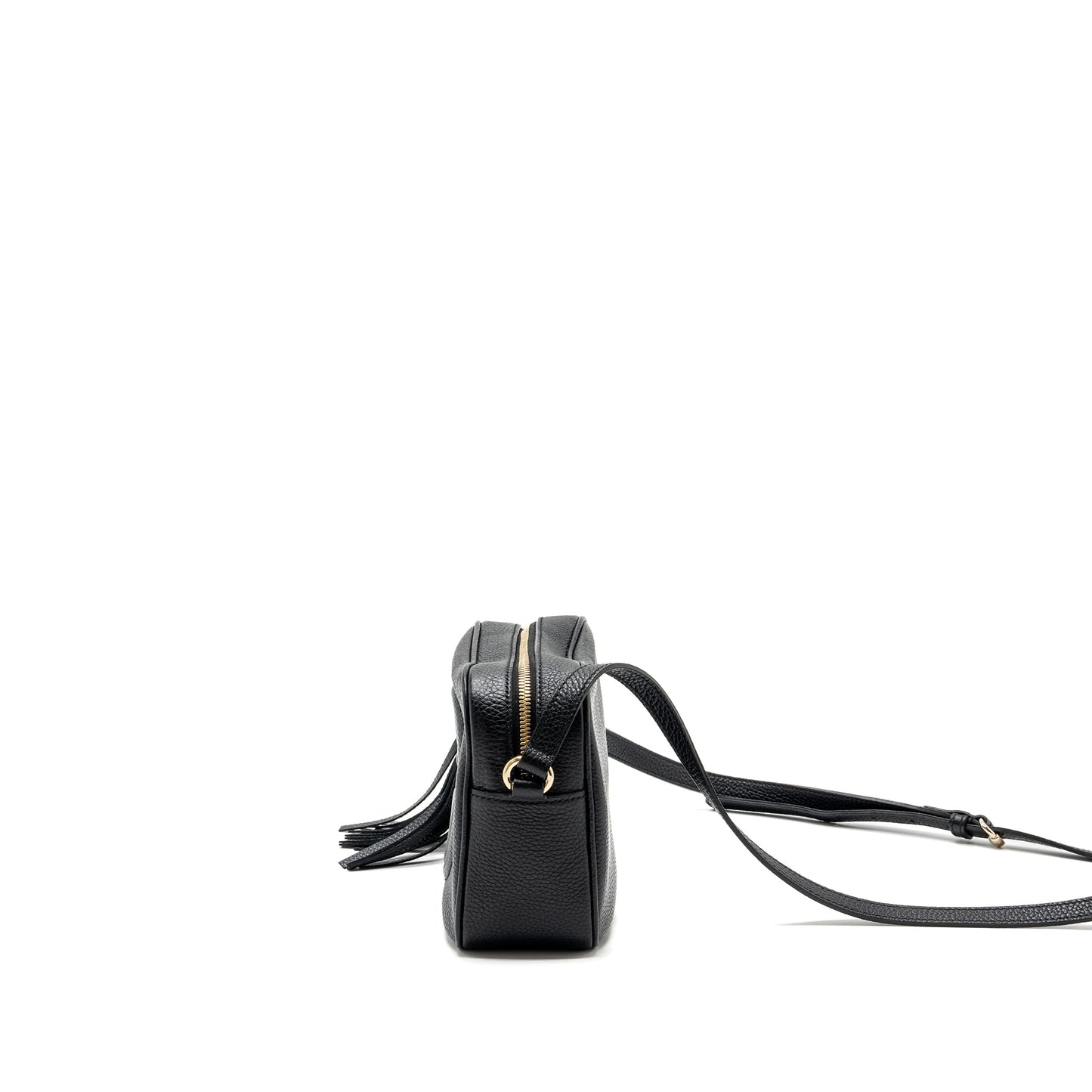 Gucci soho disco camera bag grained calfskin black