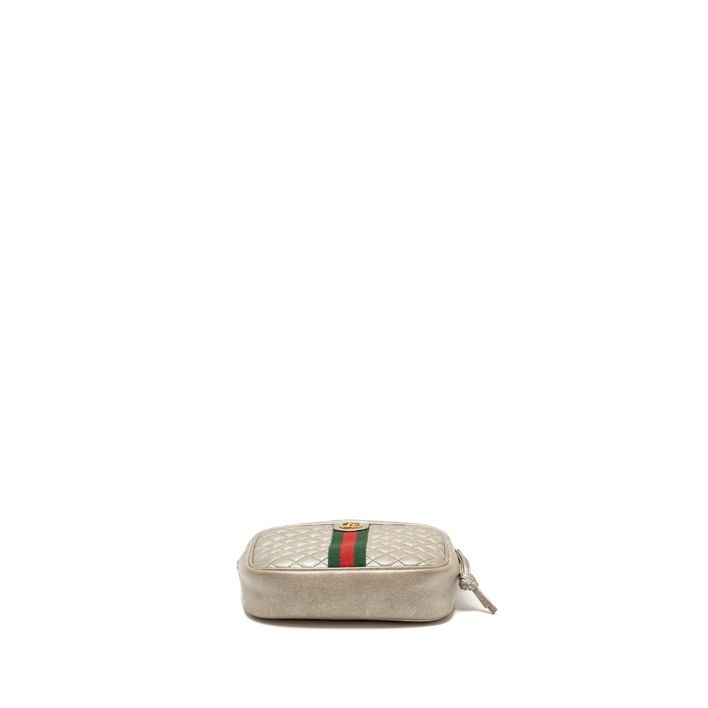Gucci GG Ophidia Crossbody Bag Calfskin Metallic Silver
