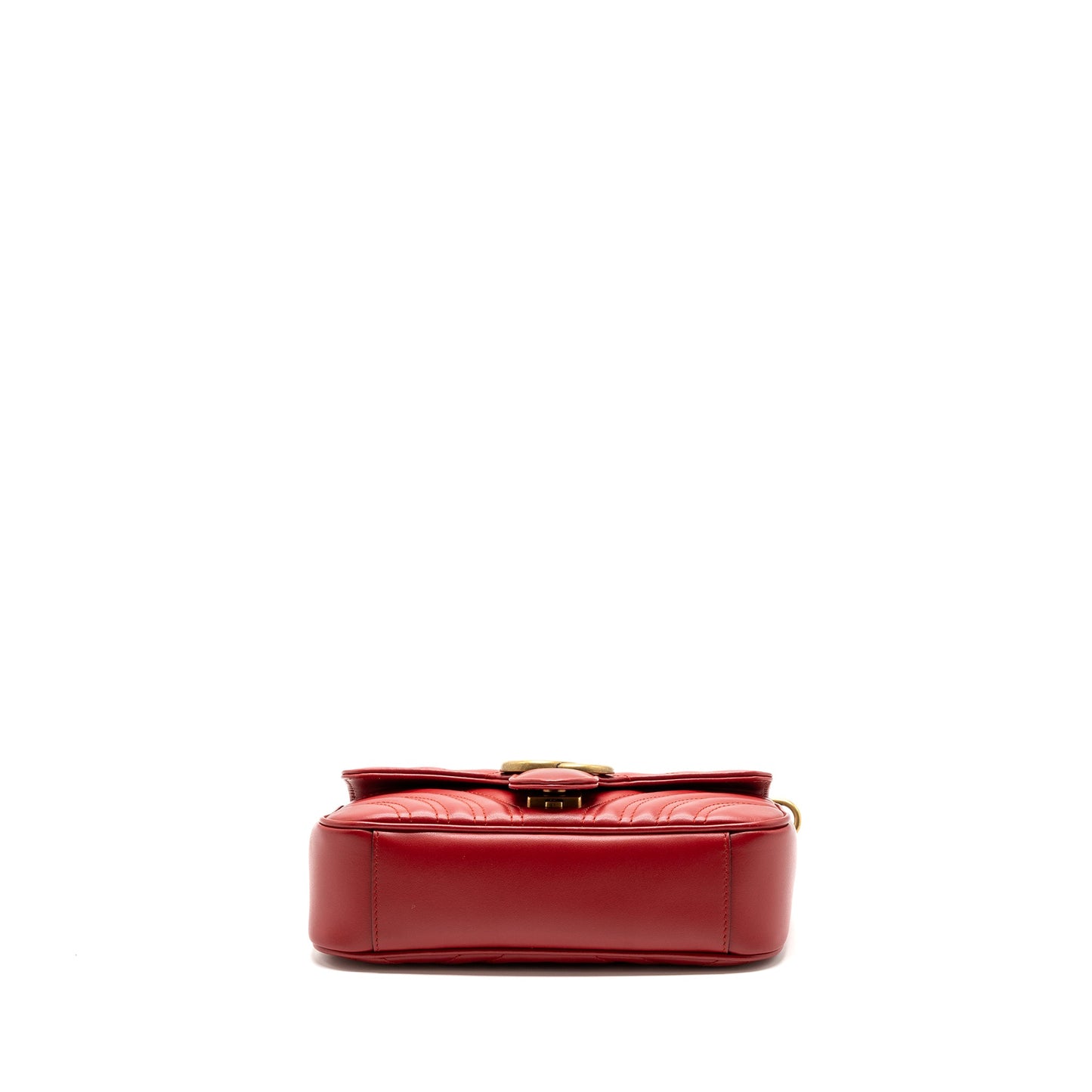 Gucci Mini GG Marmont matelasse calfskin red