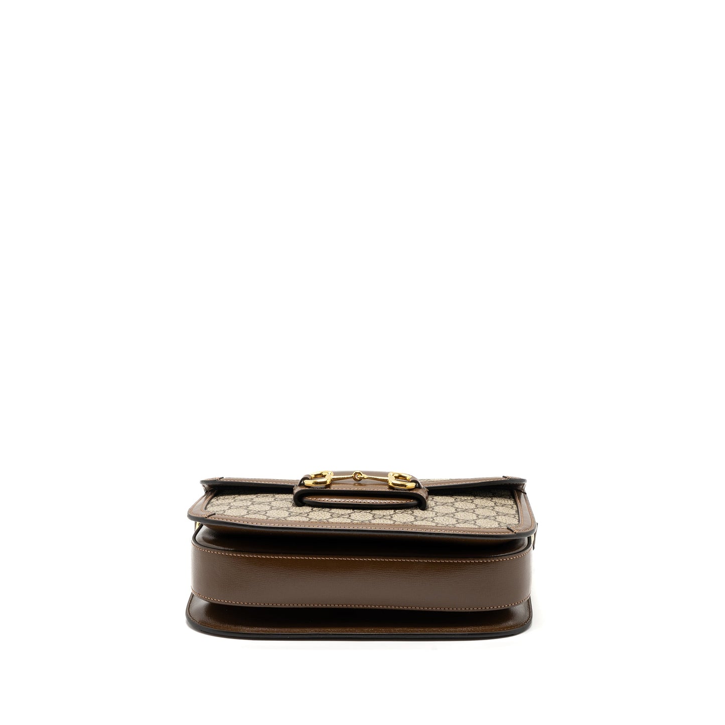 Gucci Horsebit 1955 Shoulder Bag GG Supreme Canvas/ Leather Brown