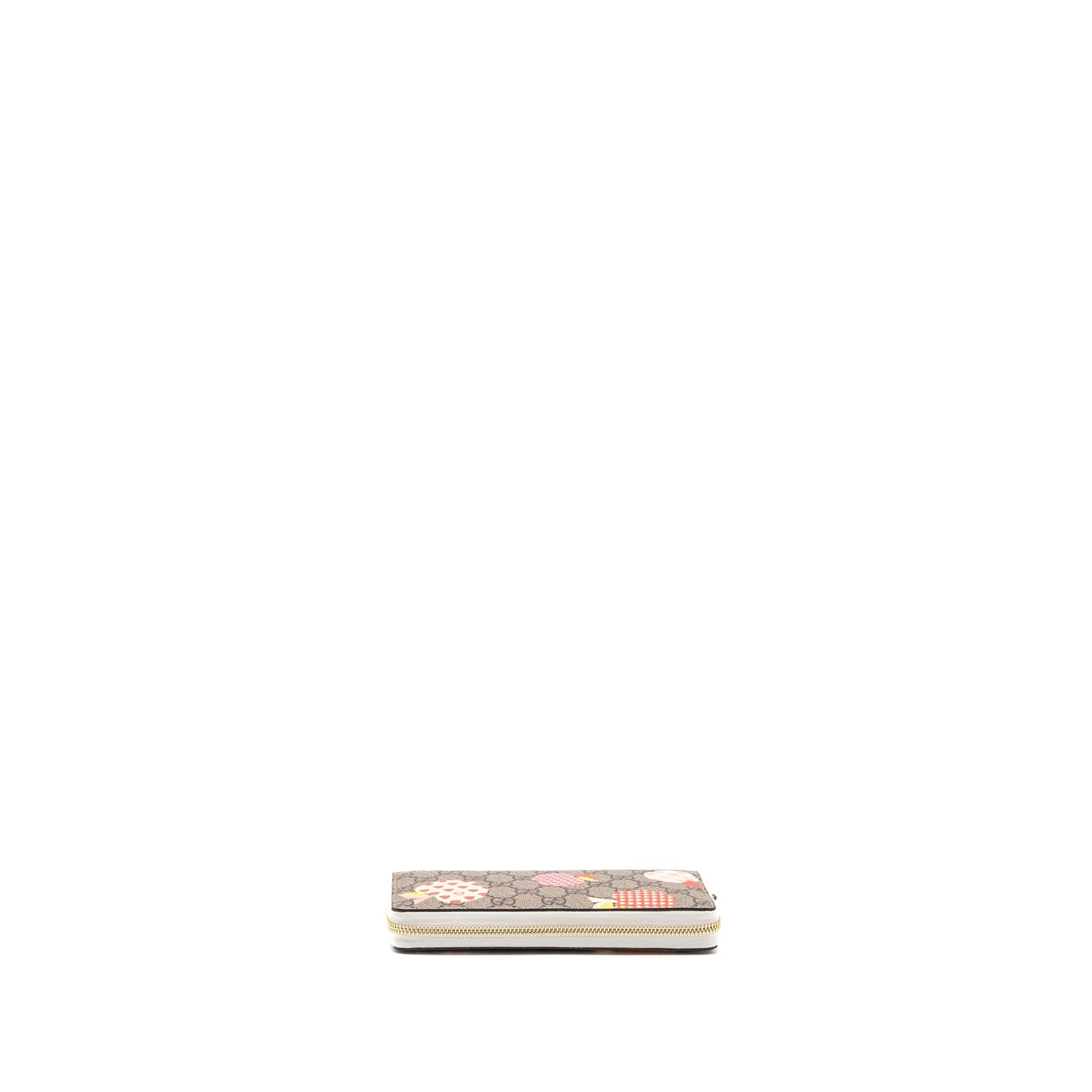 Gucci zipper wallet GG supreme canvas with print multicolor L