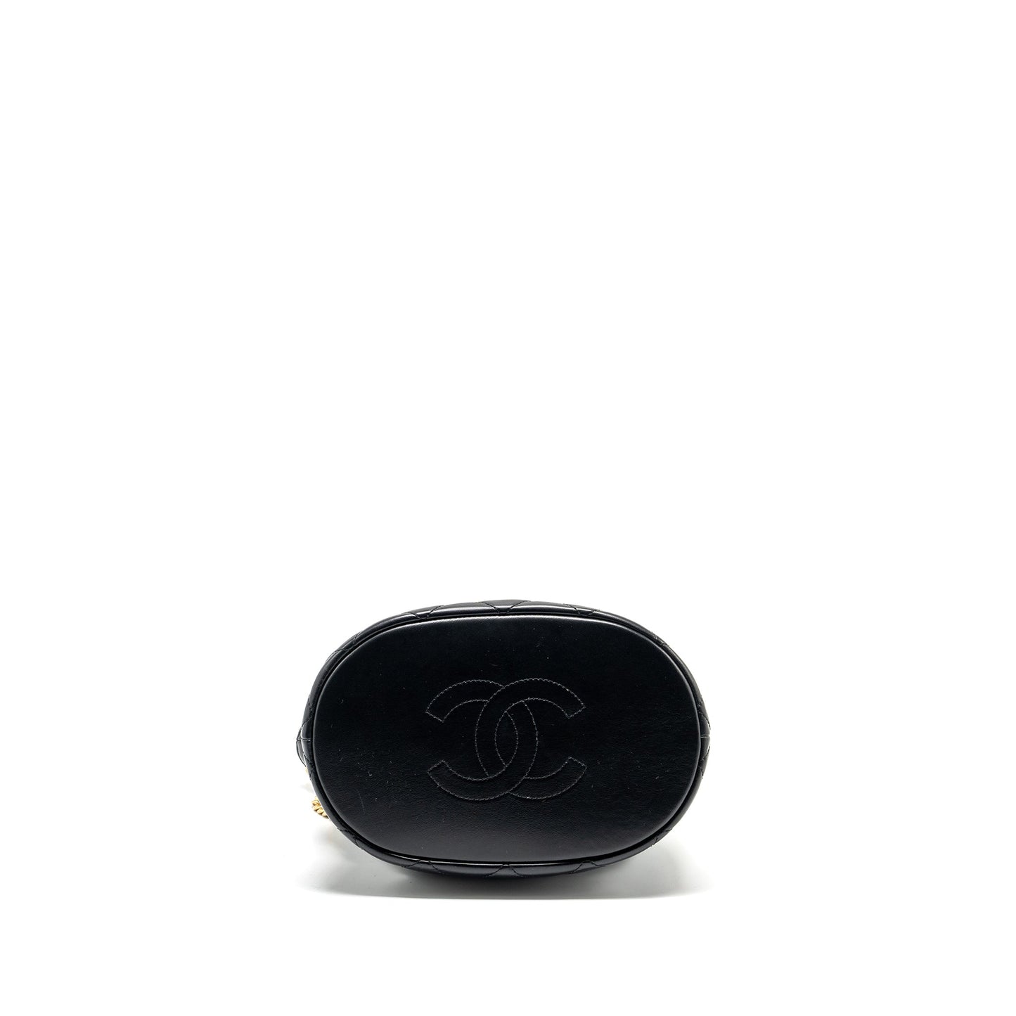 Chanel 22p Drawstring Bucket Bag Lambskin Black (Microchip)
