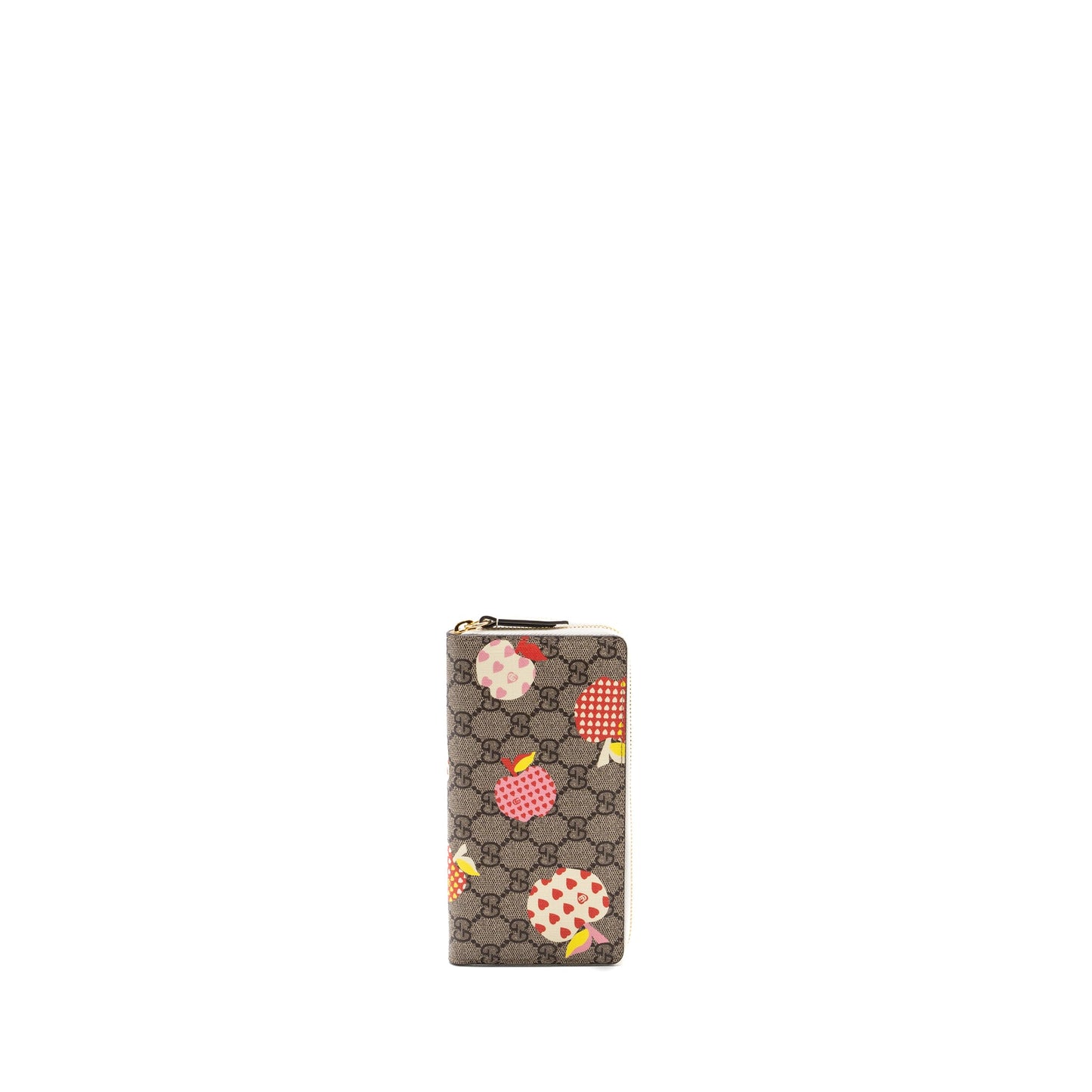 Gucci zipper wallet GG supreme canvas with print multicolor L