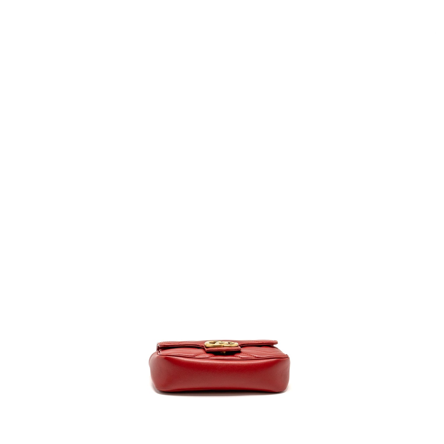 Gucci Super Mini GG Marmont Calfskin Red