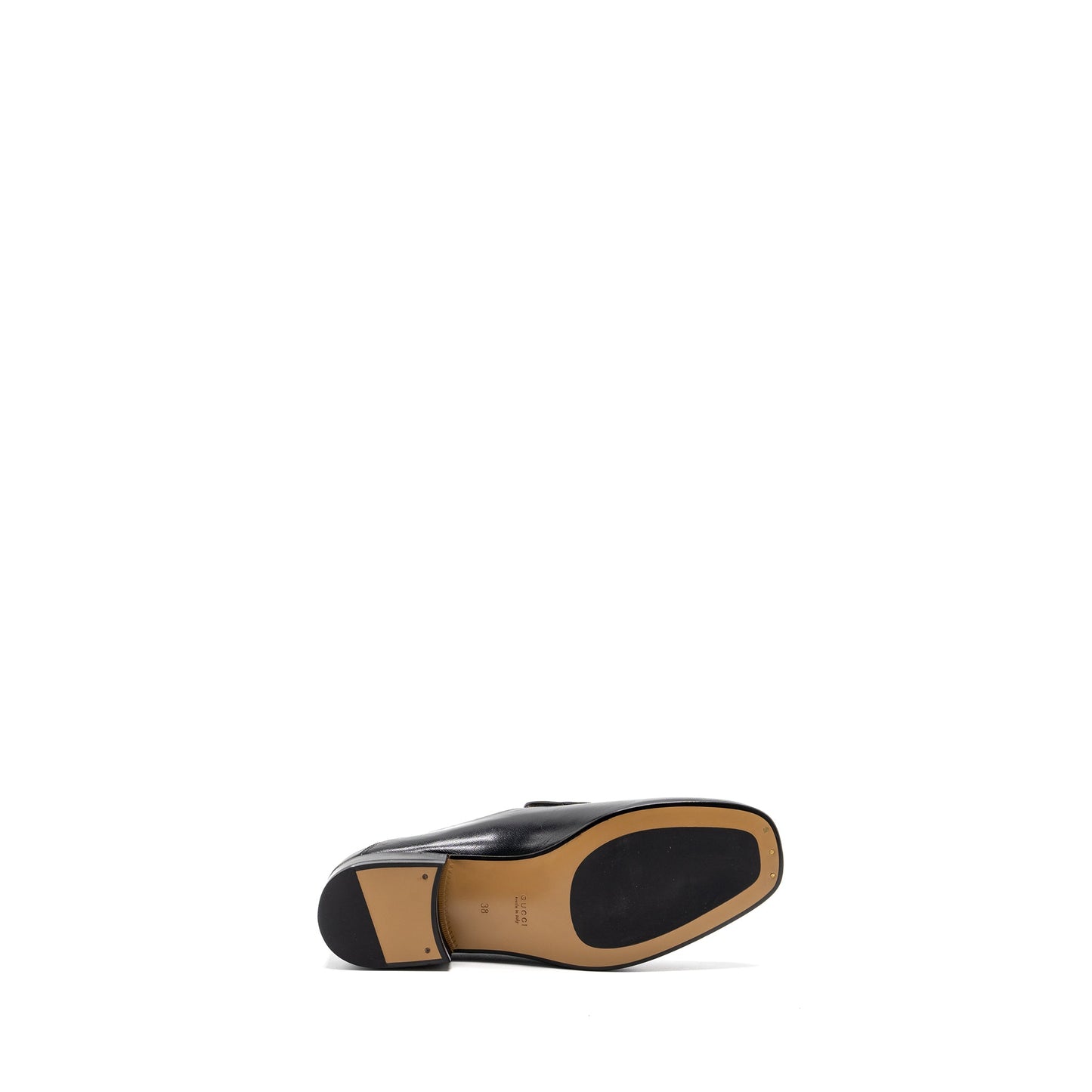 Gucci Size 38 Horsebit Loafer Leather Black