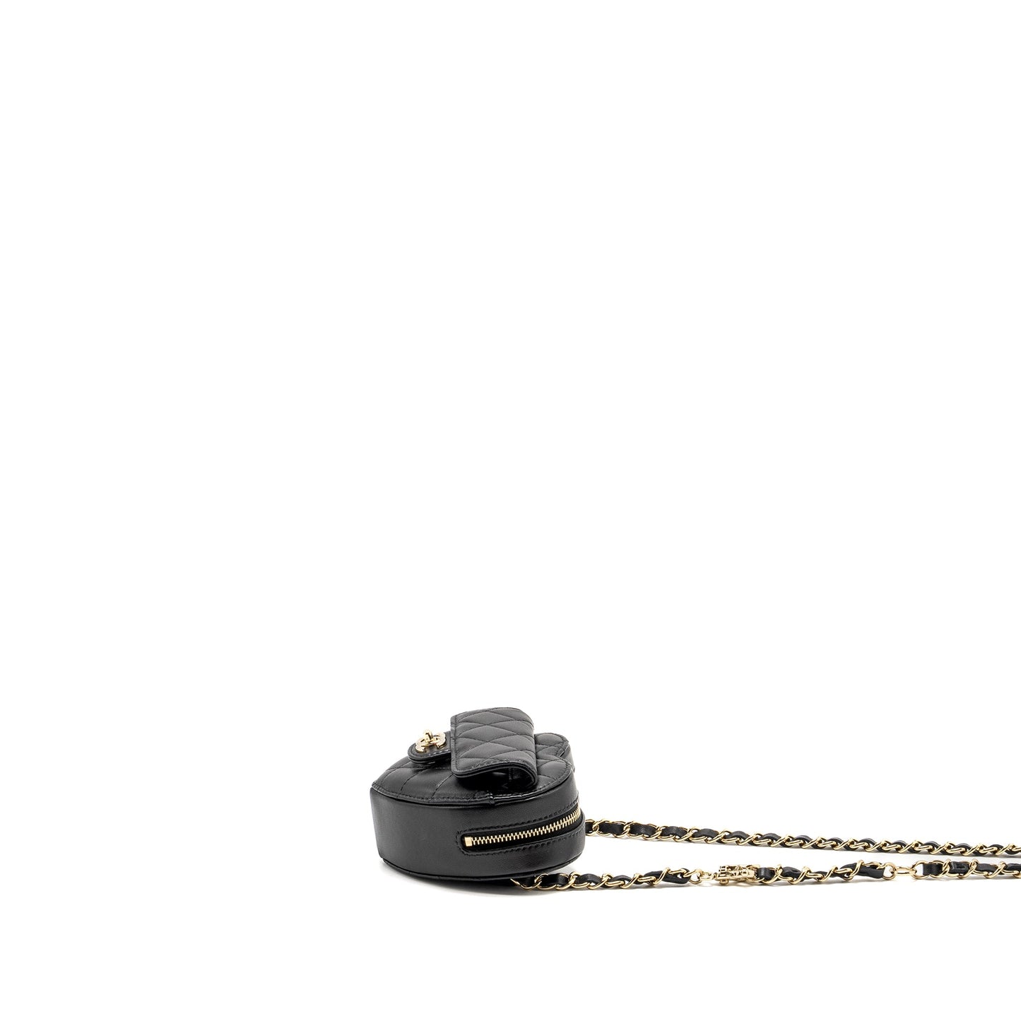 Chanel 22S Heart Belt Bag Lambskin Black L