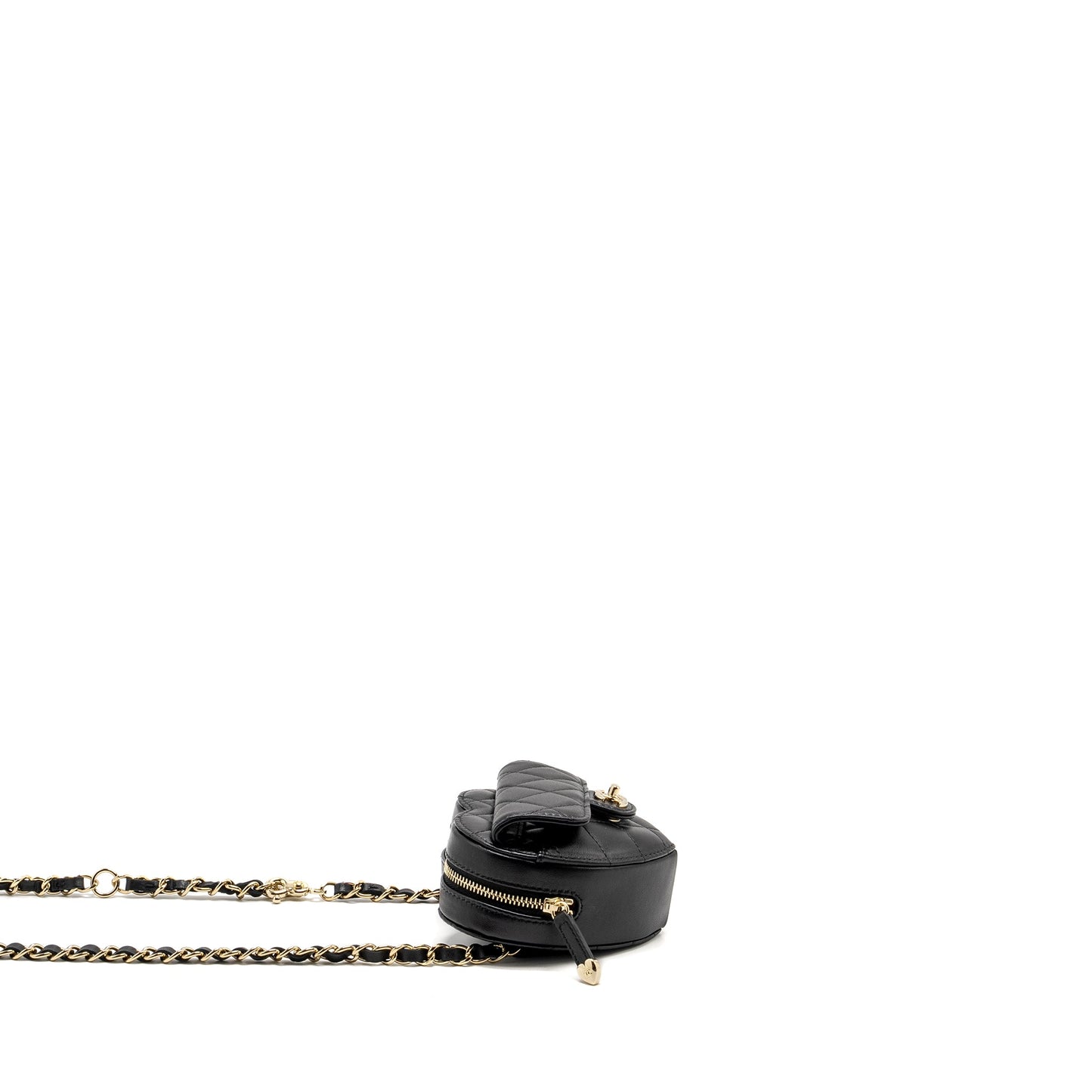 Chanel 22S Heart Belt Bag Lambskin Black L