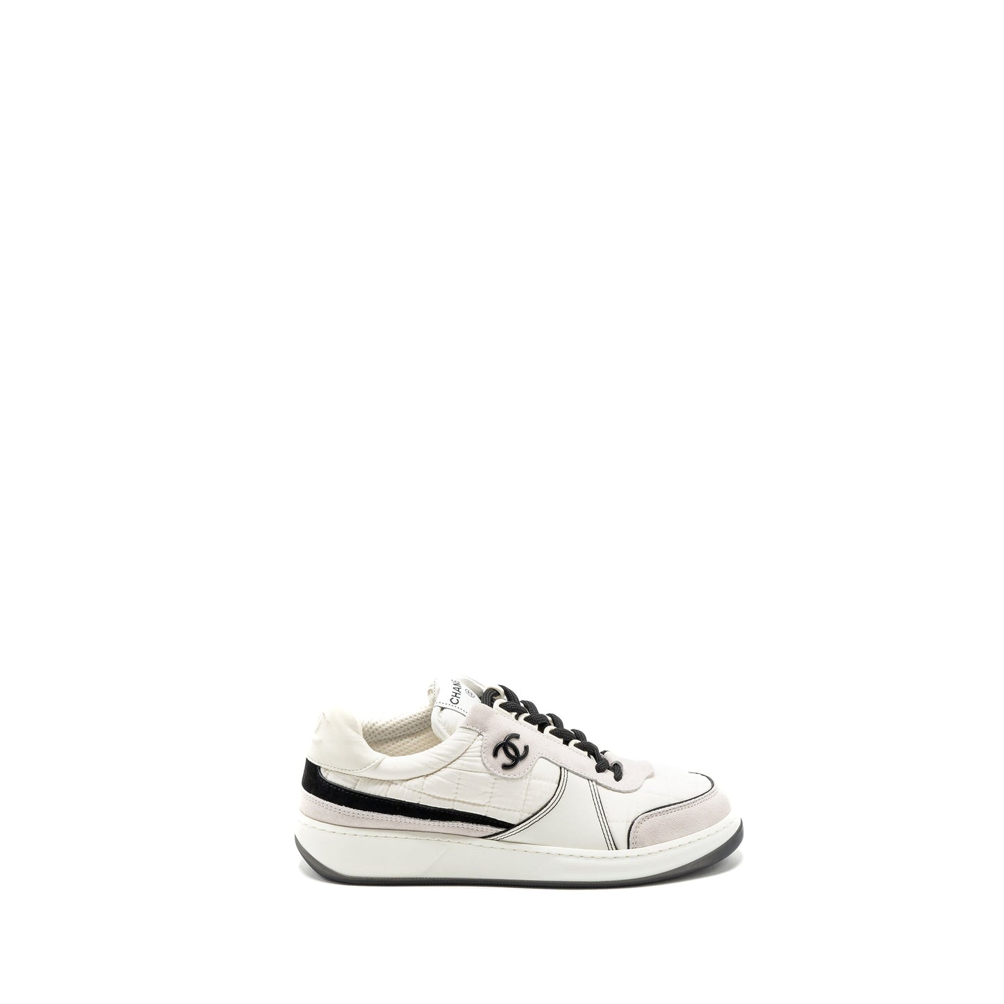 Chanel Size 38 23C sneakers Multicolour black / white / light grey