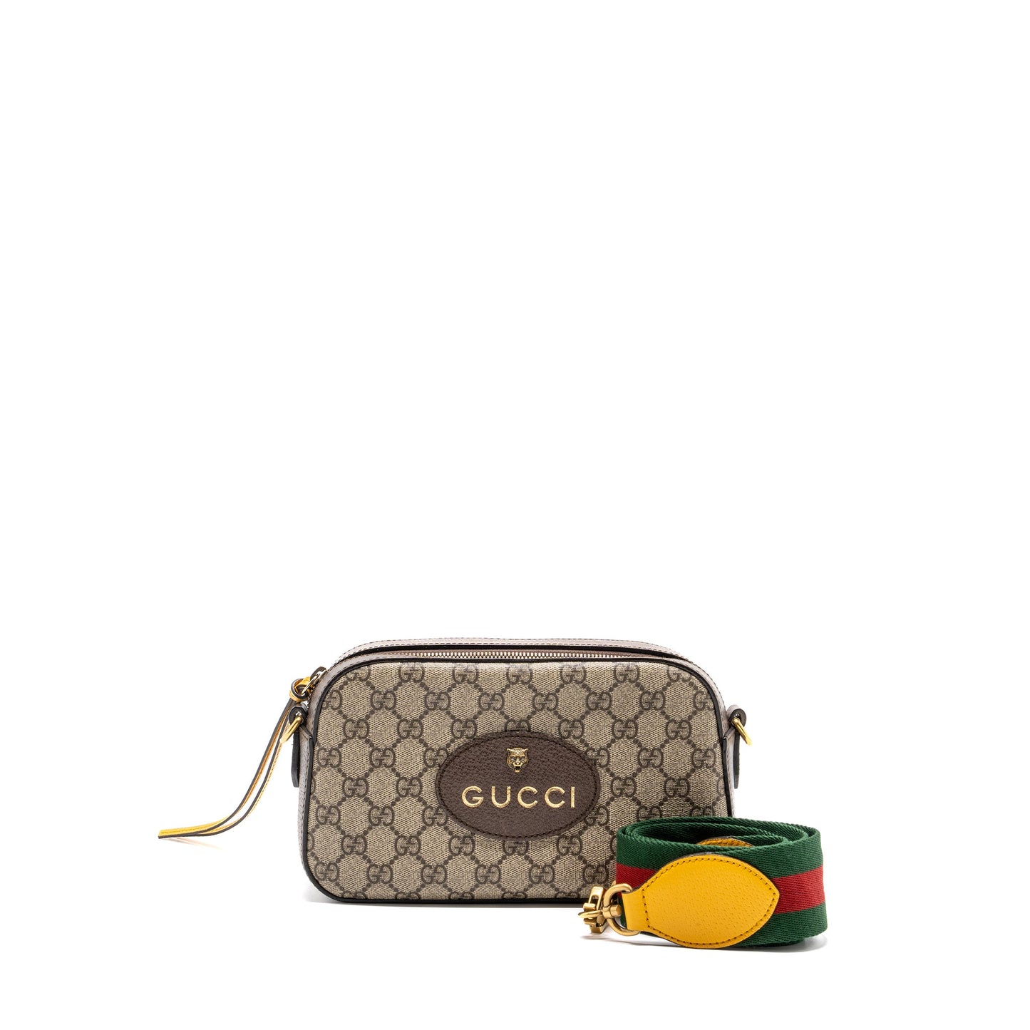 Gucci GG Supreme Camera Bag Canvas/ Leather