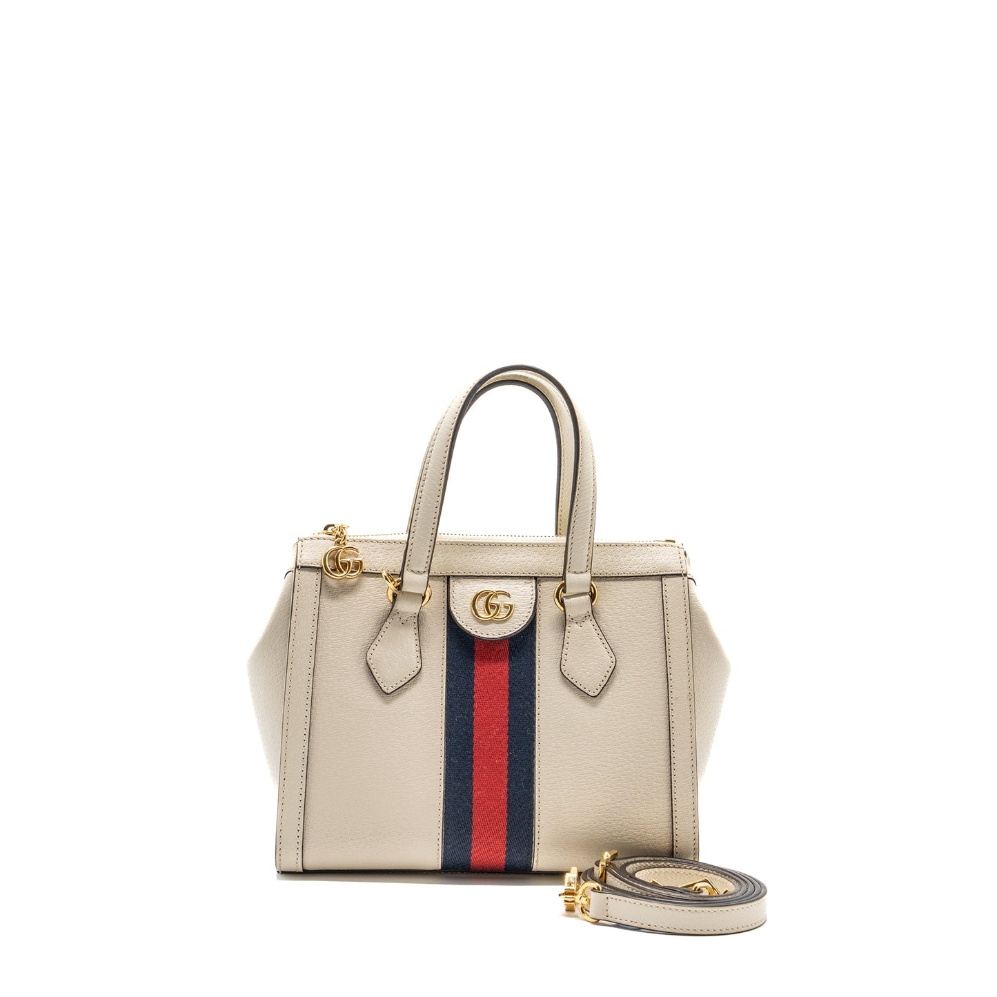 Gucci Ophidia Small Tote Bag Calfskin White/ Multicolour