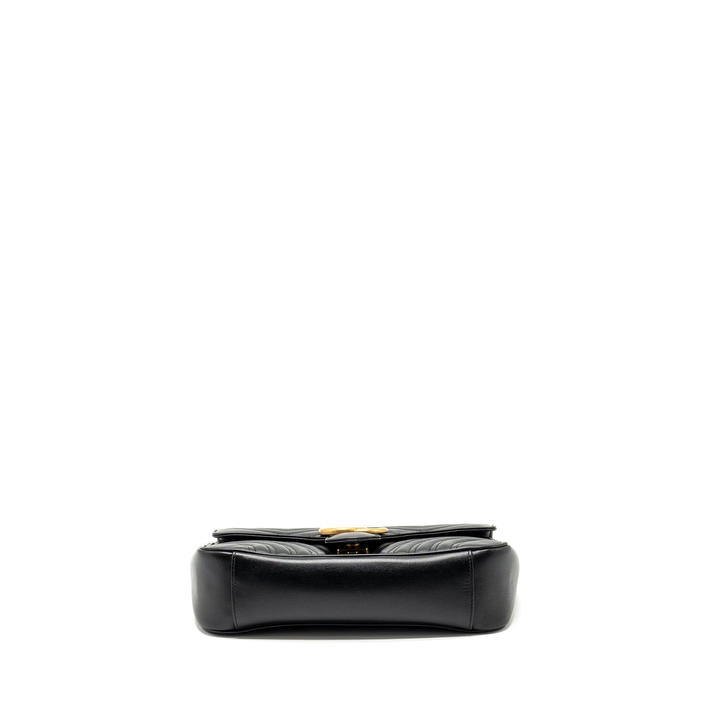 GUCCI SMALL GG MARMONT BAG CALFSKIN BLACK