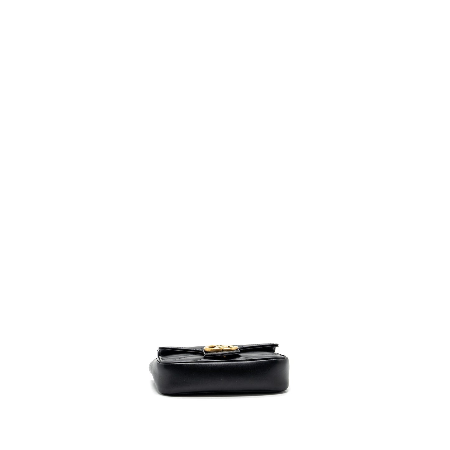 Gucci GG marmont super mini bag calfskin black