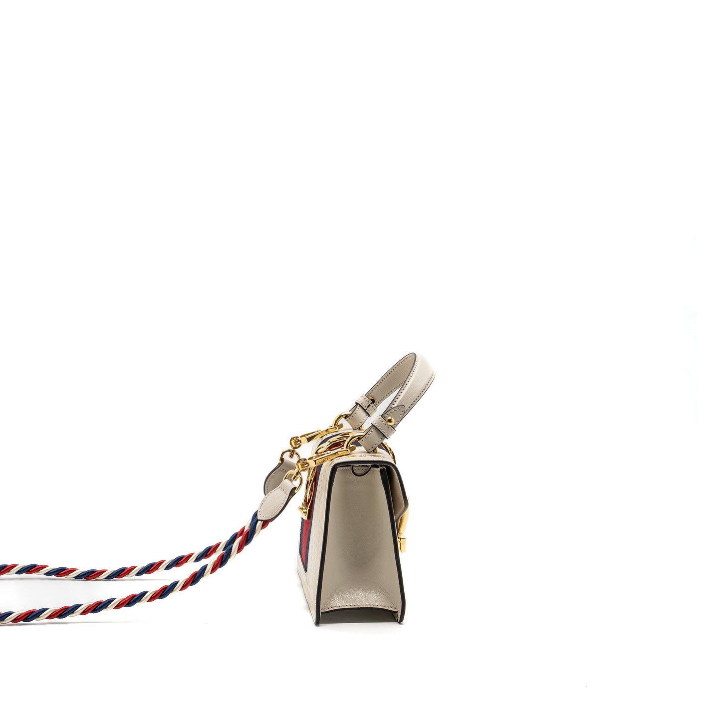 Gucci Sylvie Top Handle Bag Limited Edition leather White
