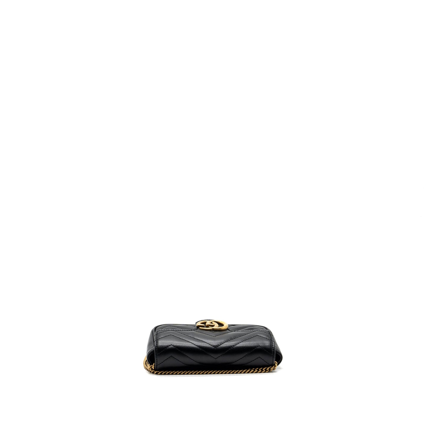 Gucci GG marmont super mini bag calfskin black