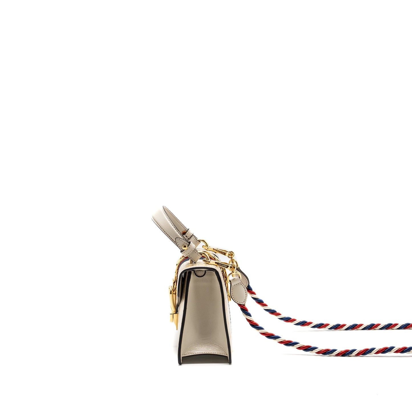 Gucci Sylvie Top Handle Bag Limited Edition leather White