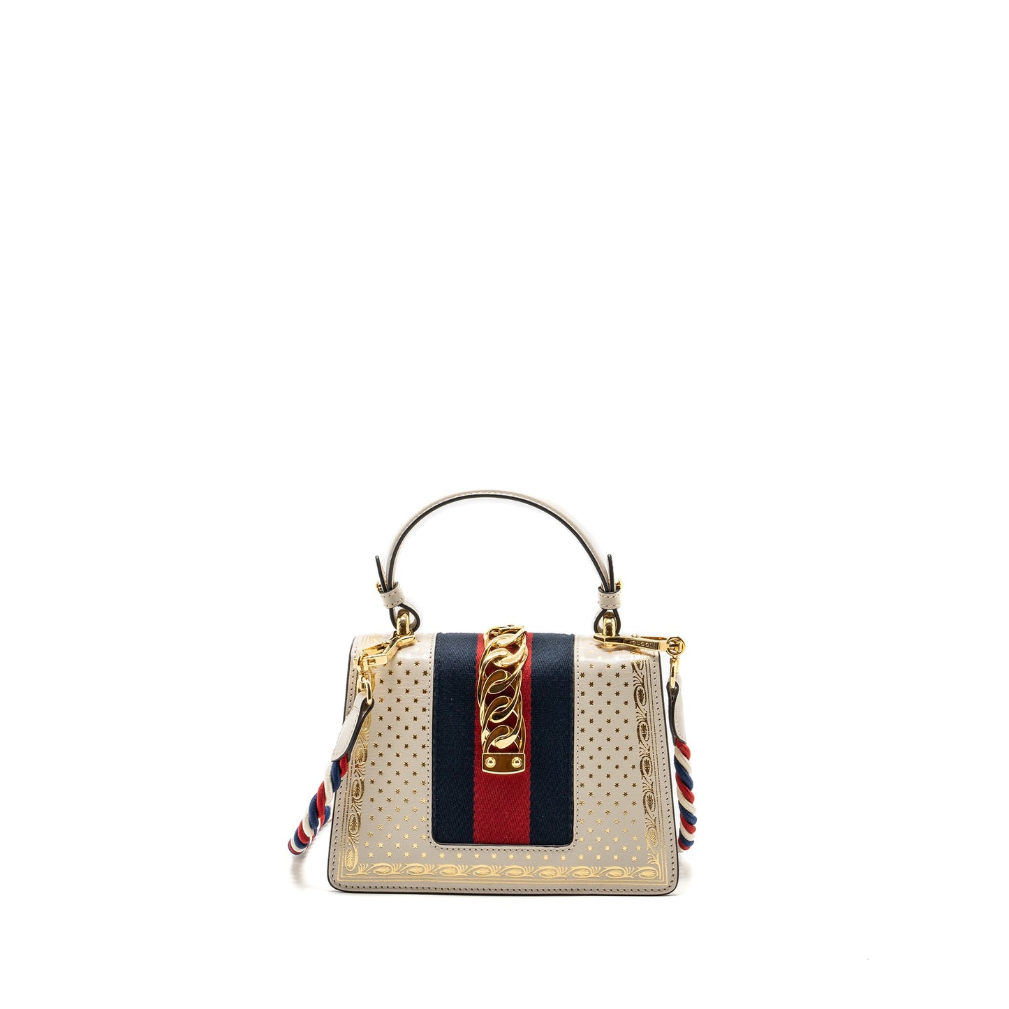 Gucci Sylvie Top Handle Bag Limited Edition leather White
