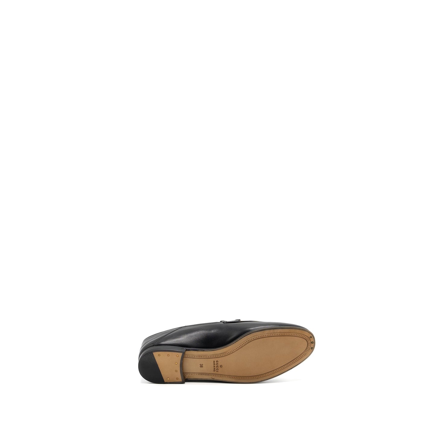 Gucci size 38 jordaan loafer black