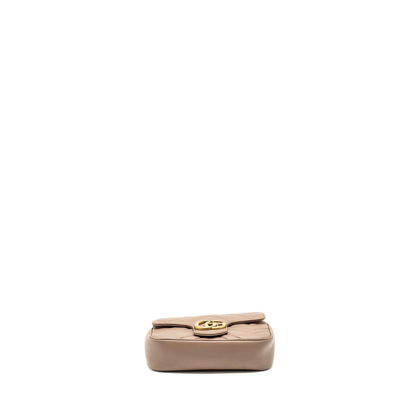 Gucci super mini GG marmont bag calfskin beige