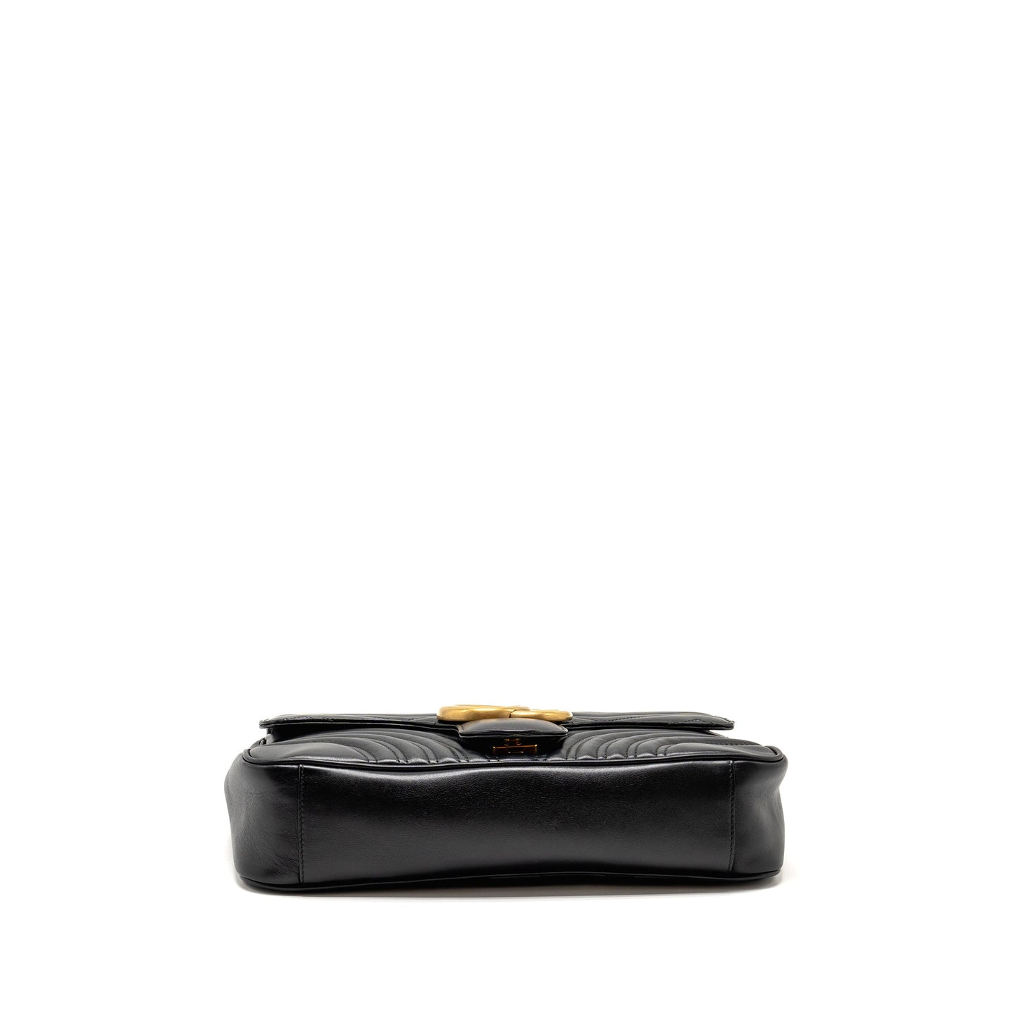 Gucci Medium GG Marmont Shoulder Bag Calfskin Black