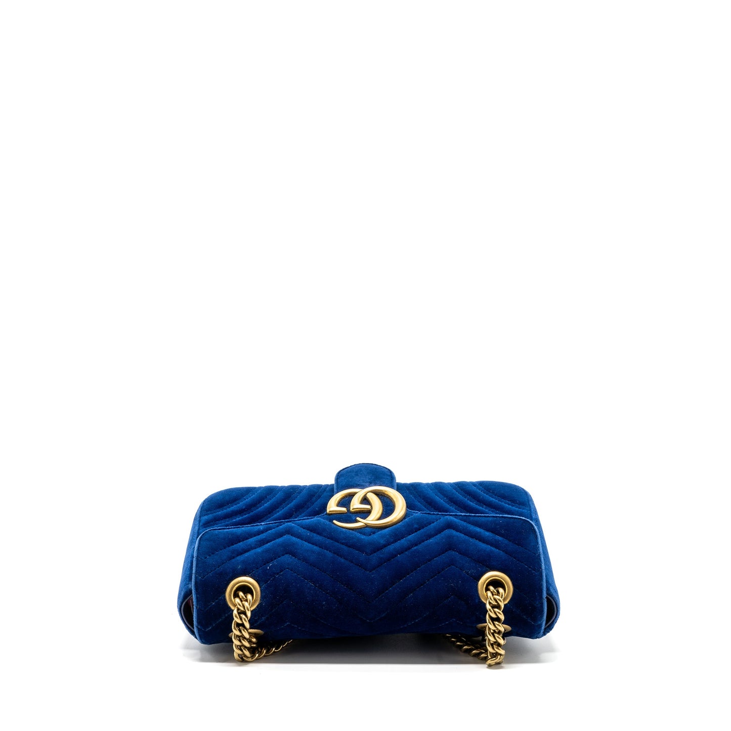 Gucci GG marmont shoulder bag velvet blue