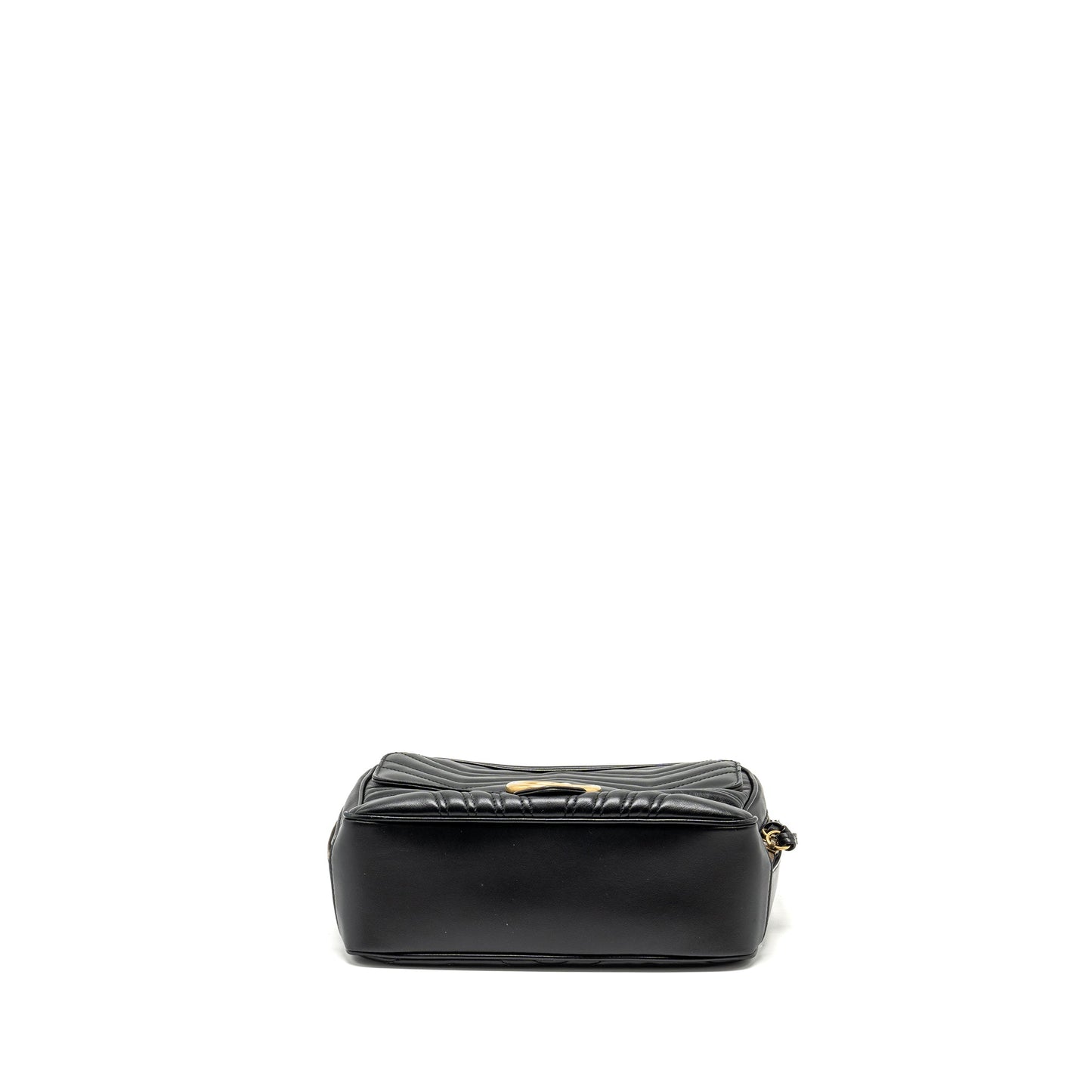Gucci GG Marmont Zip Around Top handle camera bag calfskin black