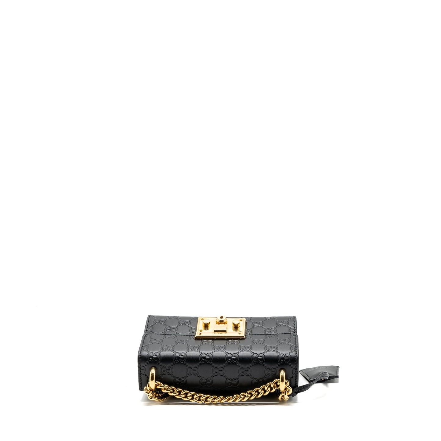 Gucci Small Padlock Chain Bag Calfskin Black