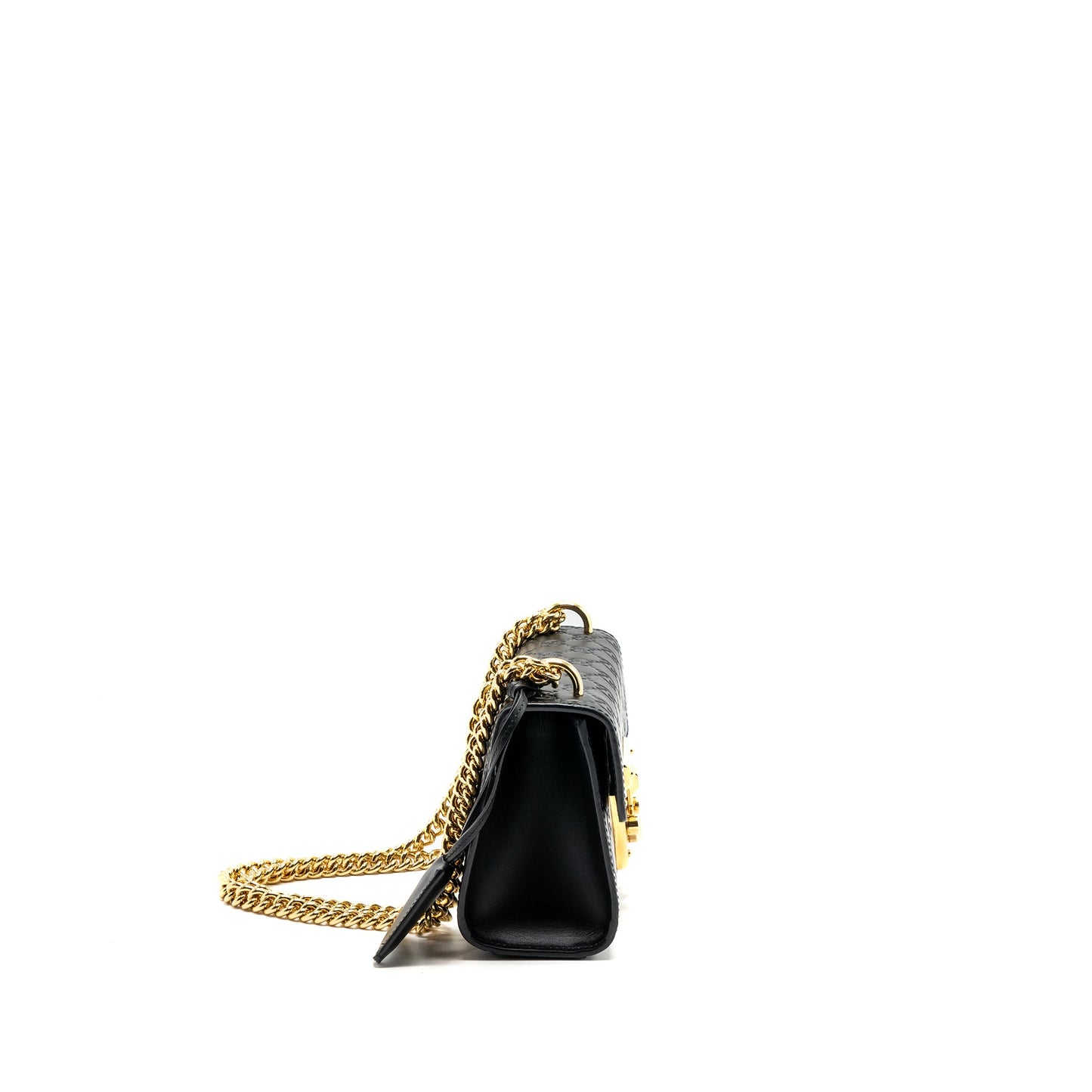 Gucci Small Padlock Chain Bag Calfskin Black