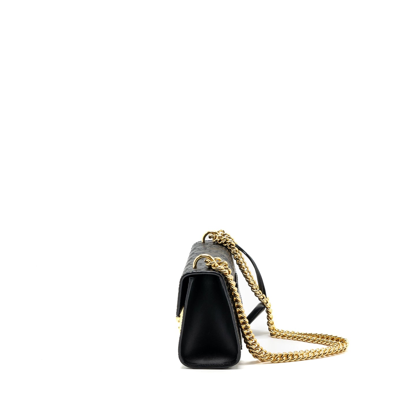 Gucci Small Padlock Chain Bag Calfskin Black
