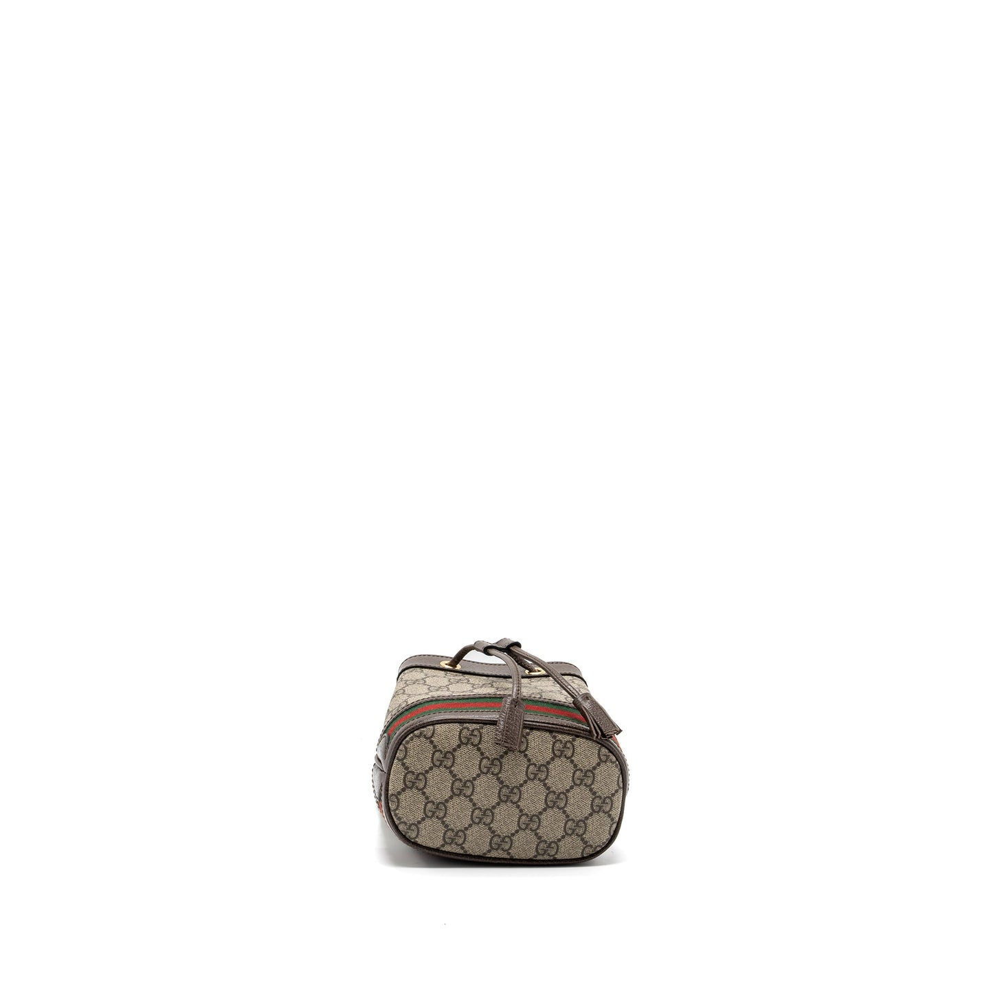 Gucci Ophidia Mini GG Bucket Bag Beige / Ebony GG Supreme Canvas