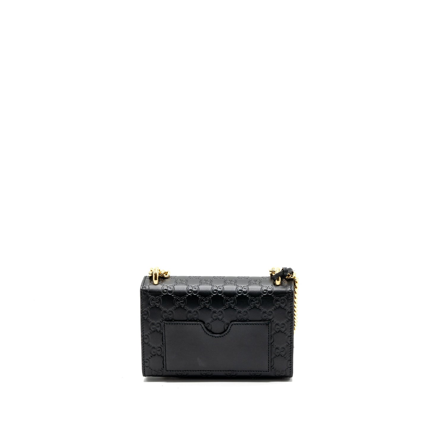 Gucci Small Padlock Chain Bag Calfskin Black