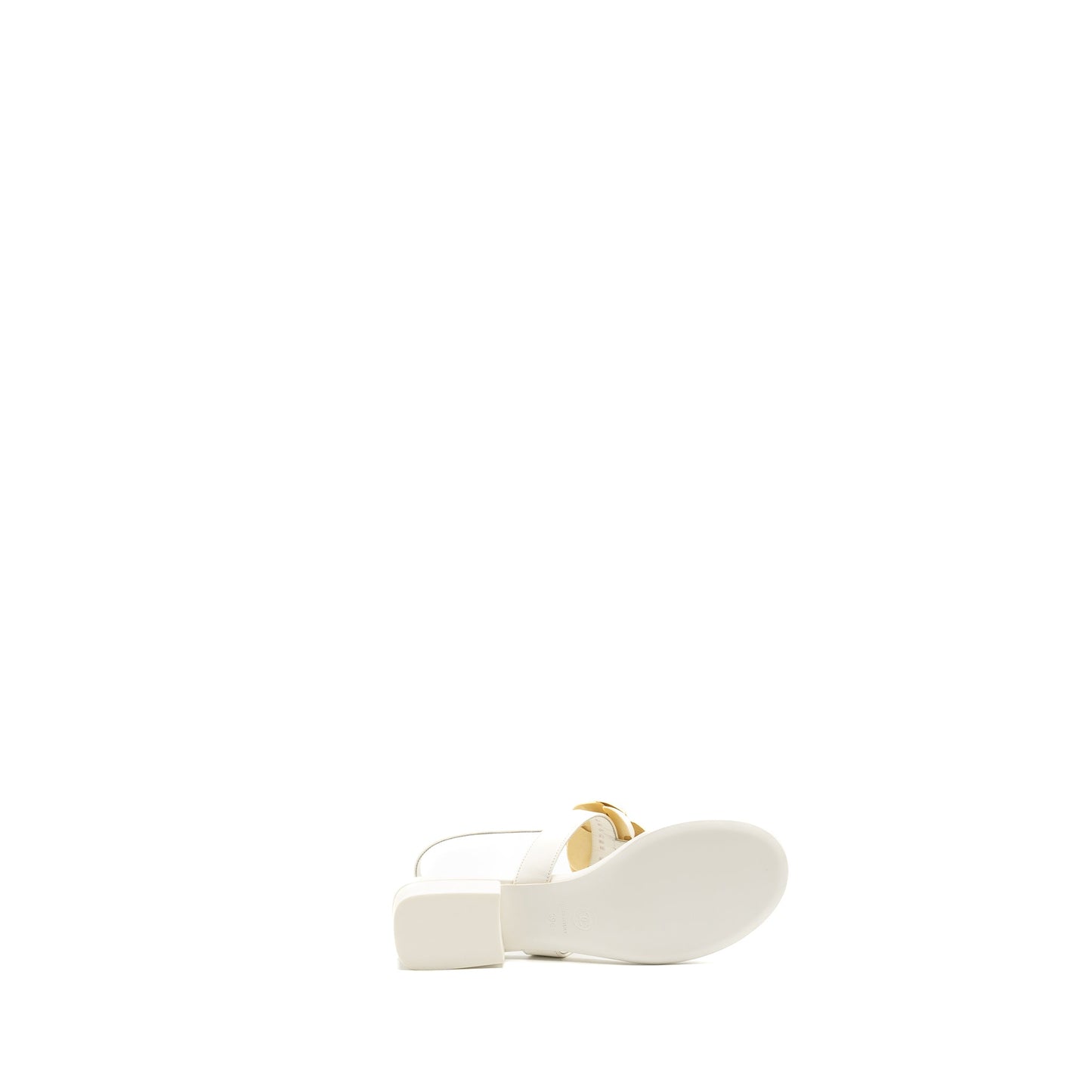 Chanel Size 39 Camellia Sandals white