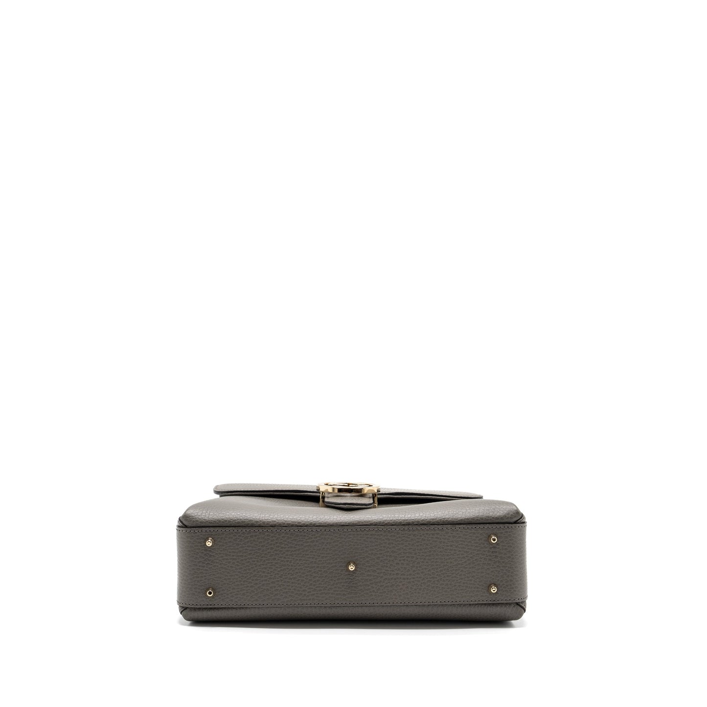 Gucci top handle messanger bag calfskin grey L