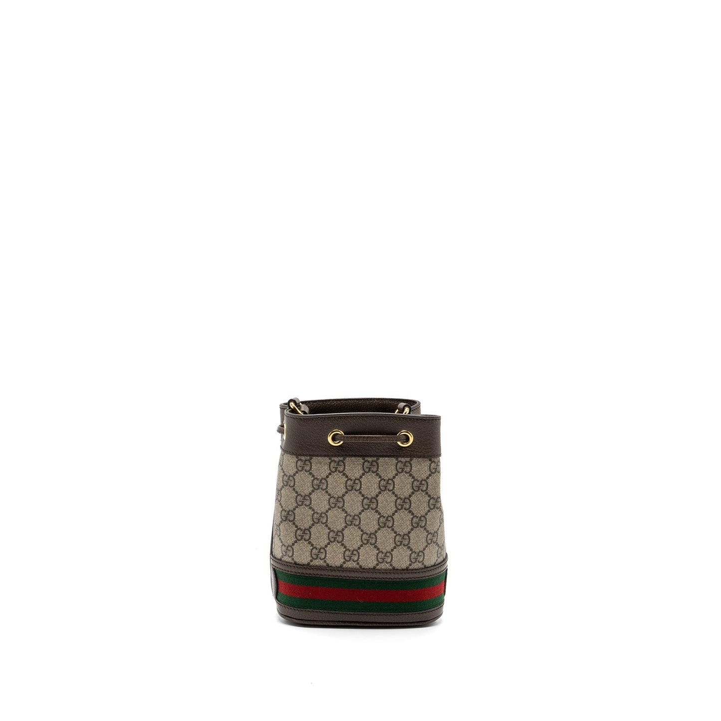Gucci Ophidia Mini GG Bucket Bag Beige / Ebony GG Supreme Canvas