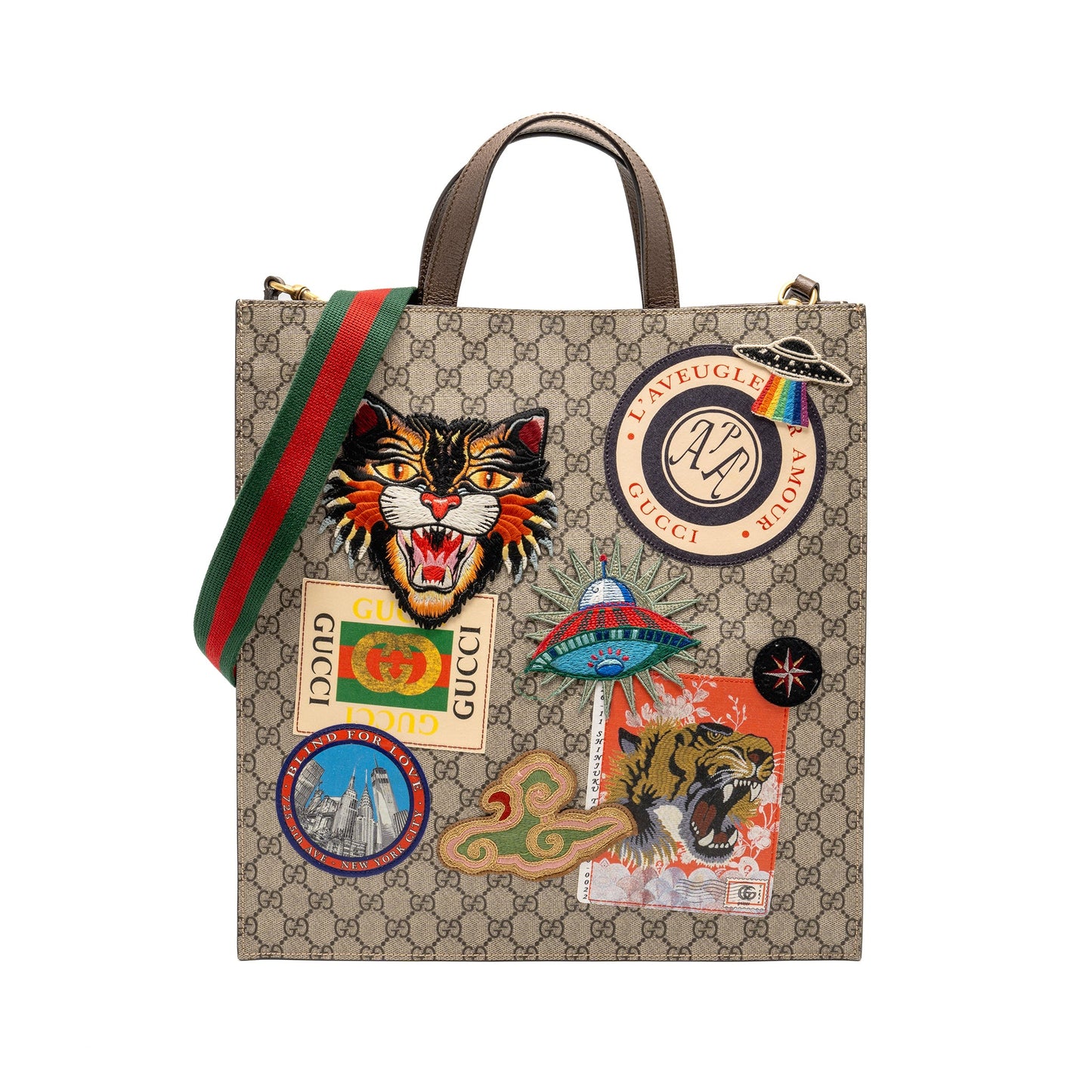 Gucci Soft Tote Bag GG Supreme Canvas