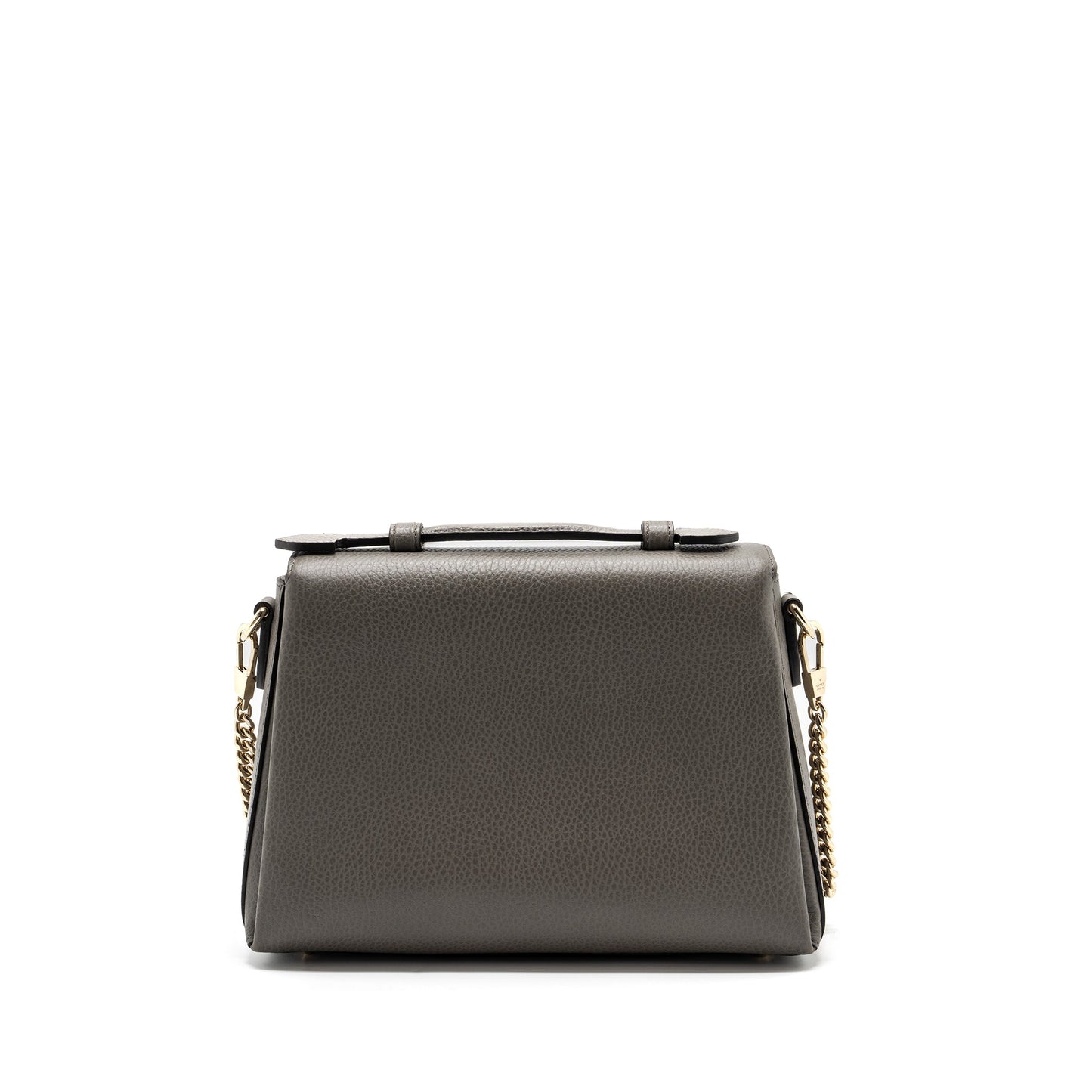 Gucci top handle messanger bag calfskin grey L