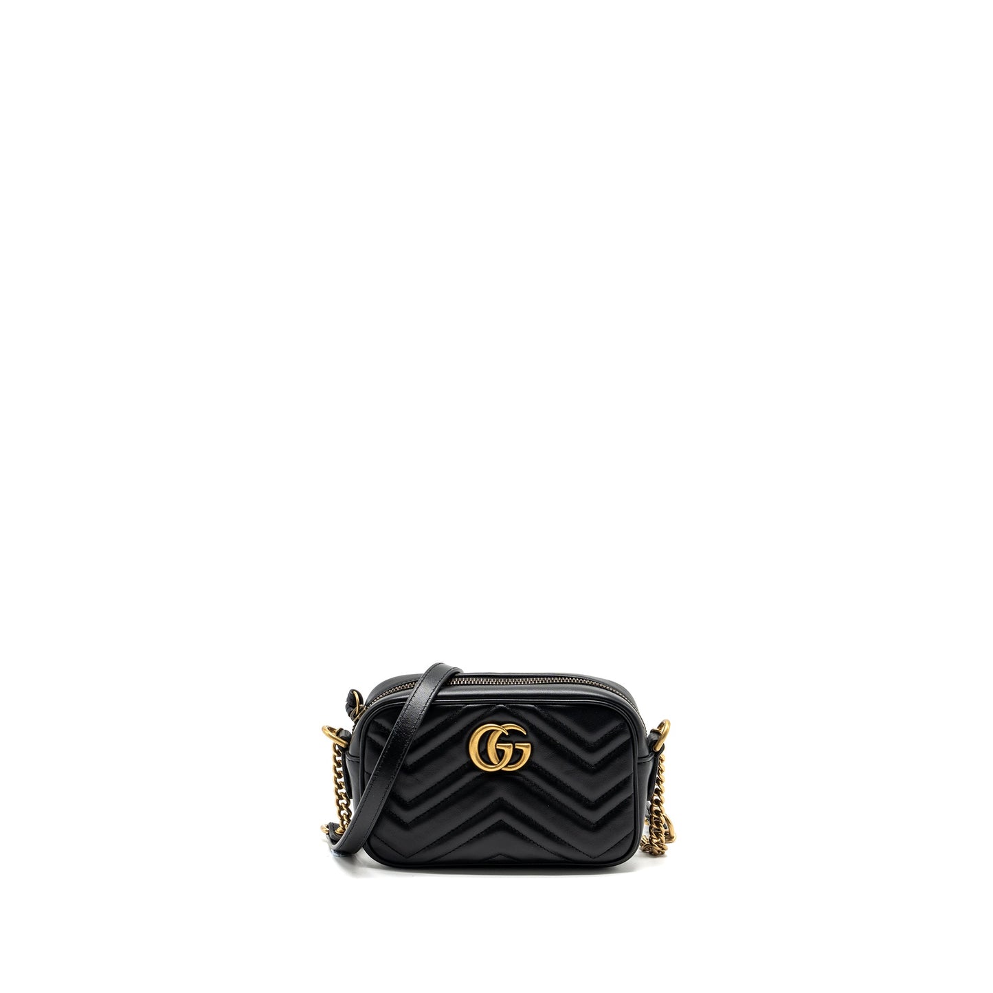 Gucci GG Marmont Matelasse Mini Camera bag calfskin black