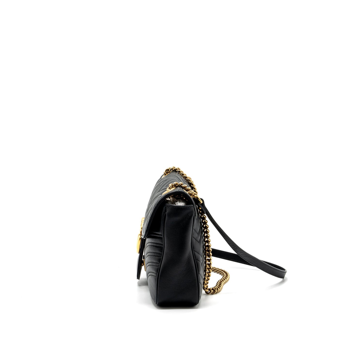 Gucci medium gg Marmont bag calfskin black