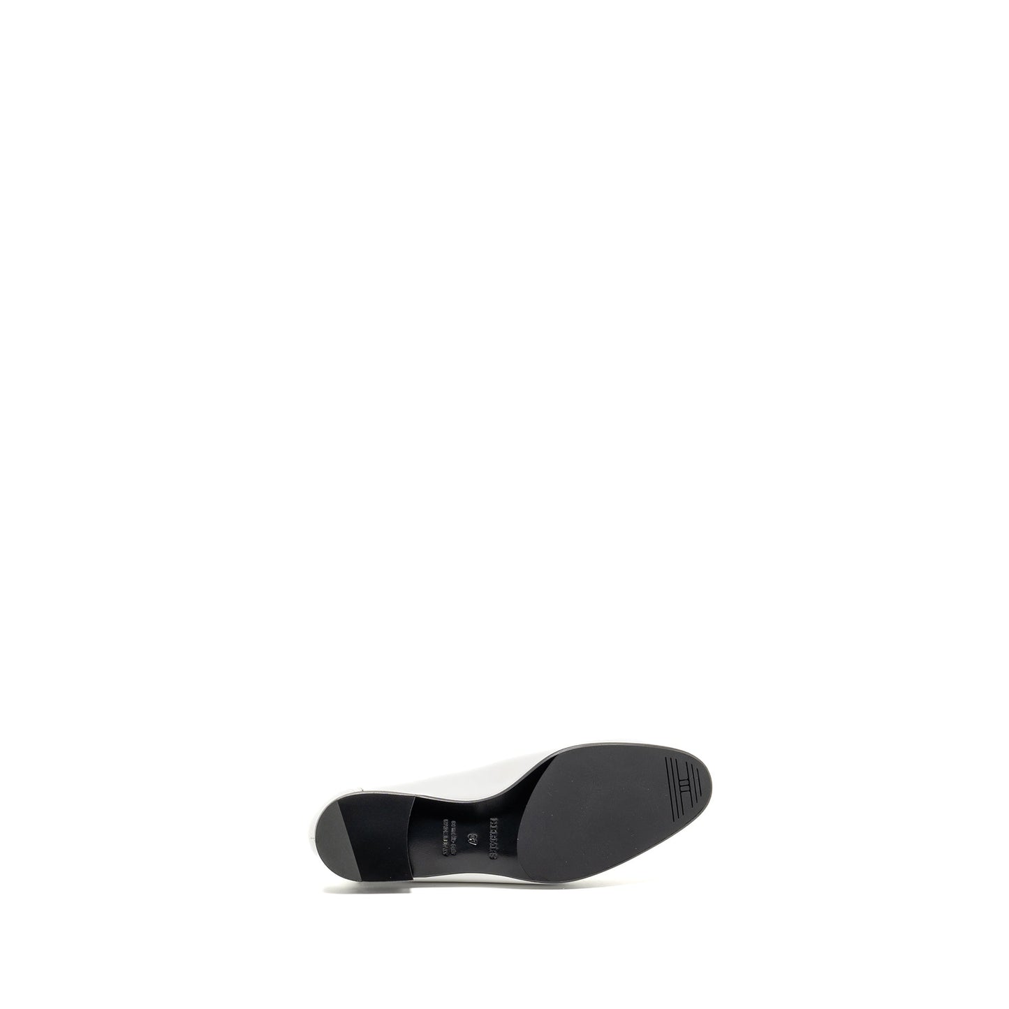 Hermes Size 37 Mocassin Royal Loafer Calfskin White