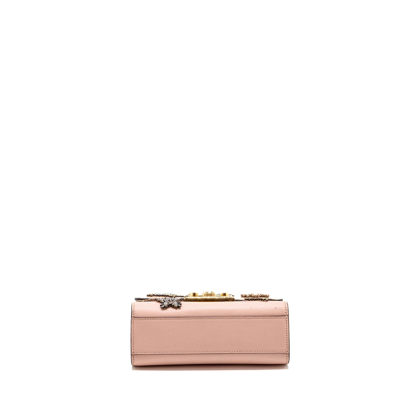 Gucci Padlock Chain Bag Crystal Stars Calfskin Pink