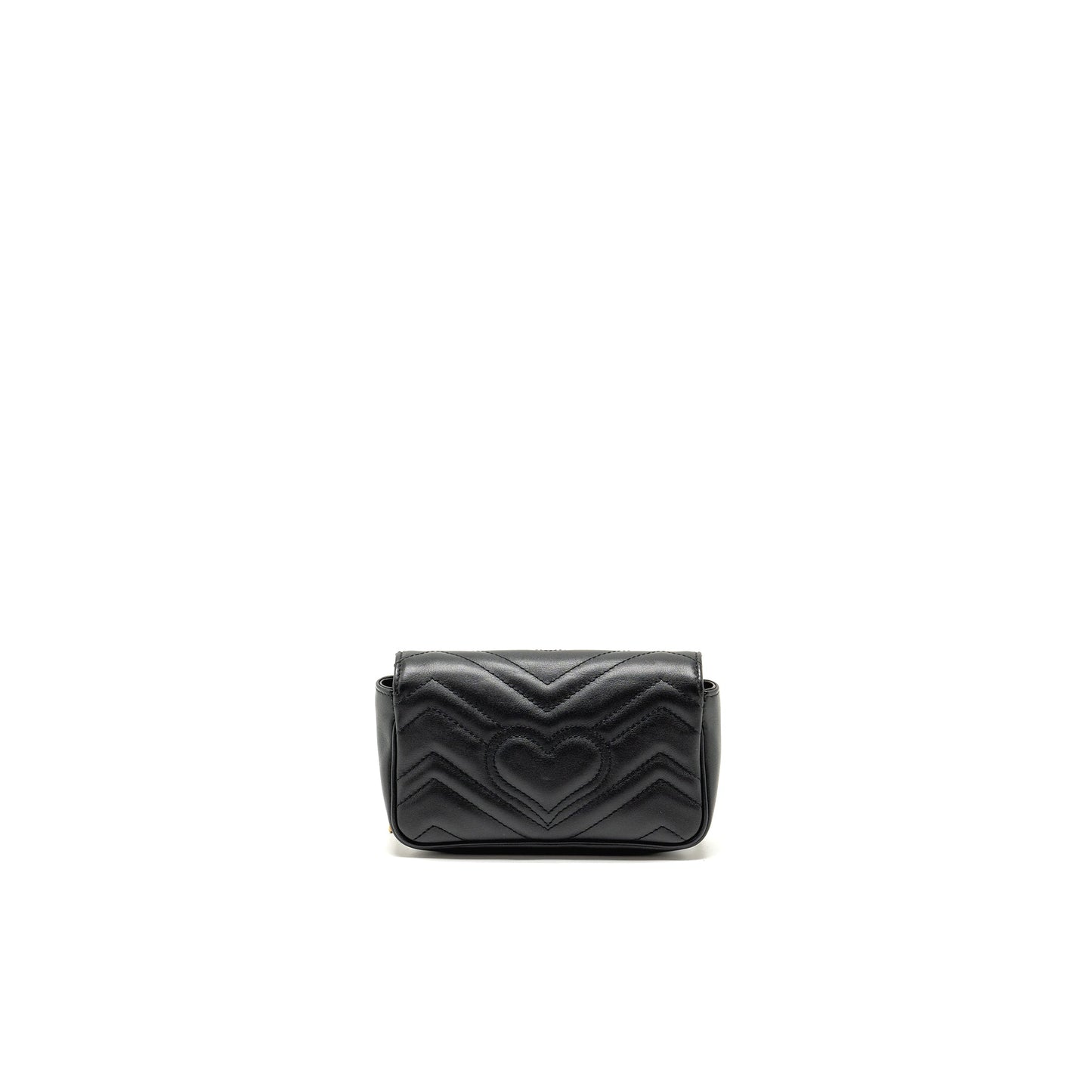 Gucci Super Mini GG Marmont Calfskin Black