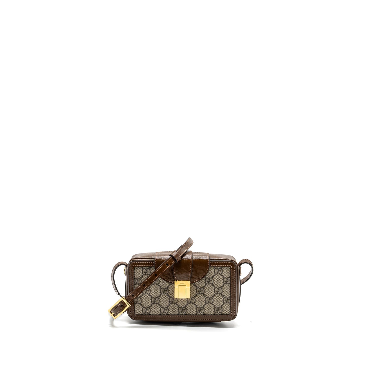 Gucci Mini Bag With Interlocking G GG Supreme Canvas/ Leather