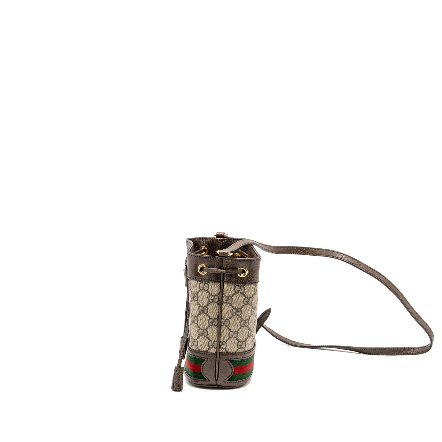 Gucci Ophidia mini Bucket Bag GG Supreme Canvas Beige / Ebony