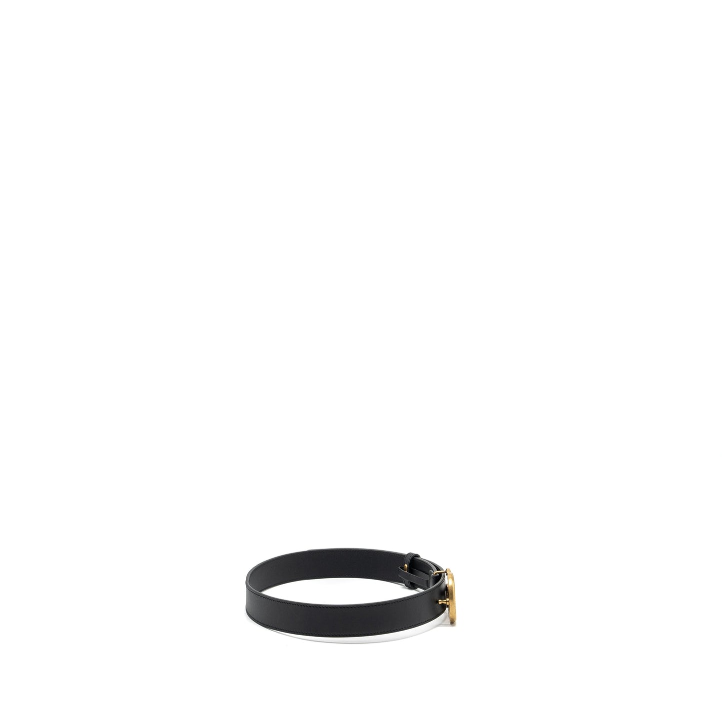 Gucci size 75 GG marmont thin belt black