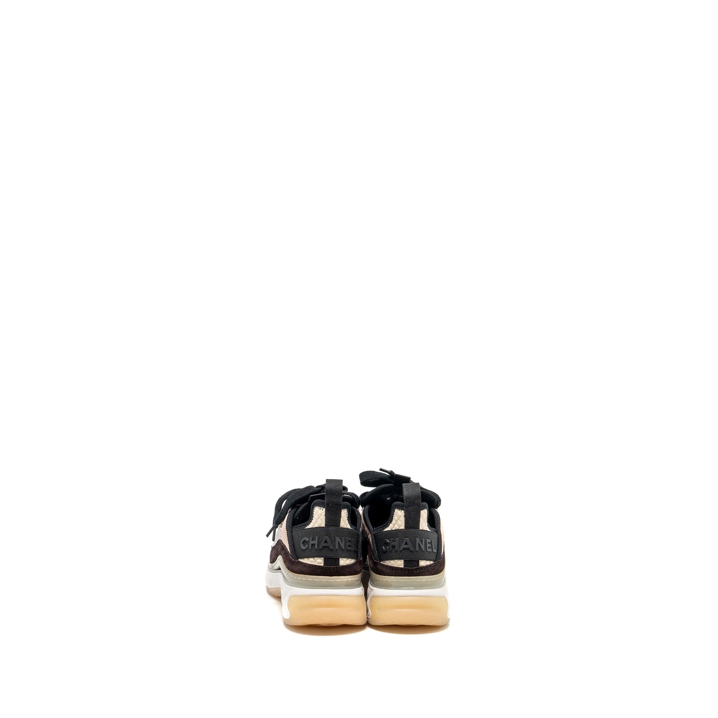 Chanel size 35 21K sneakers fabric/suede calfskin light purple/ beige/multicolour