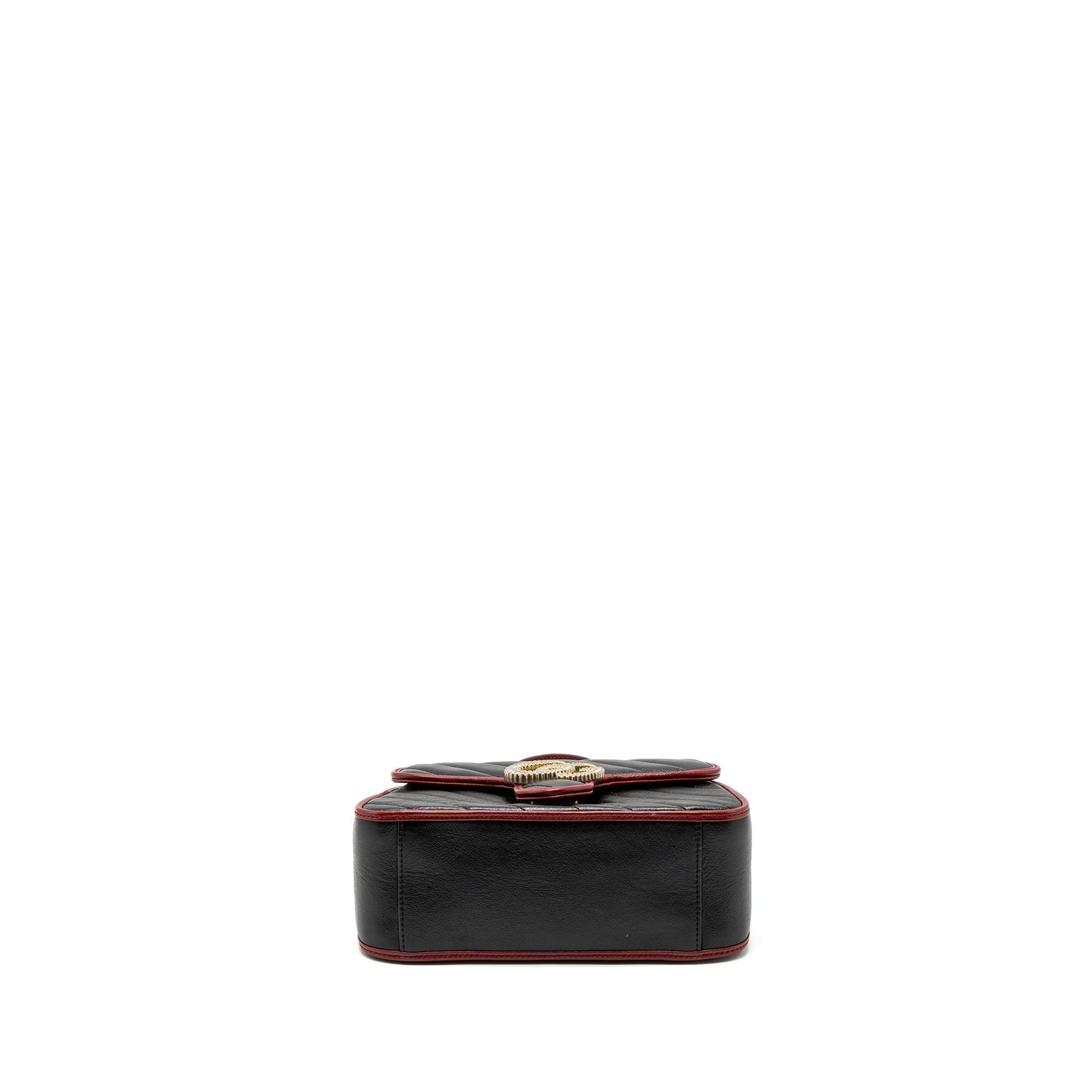 Gucci GG Marmont Mini Top Handle Bag Calfskin Black/Red
