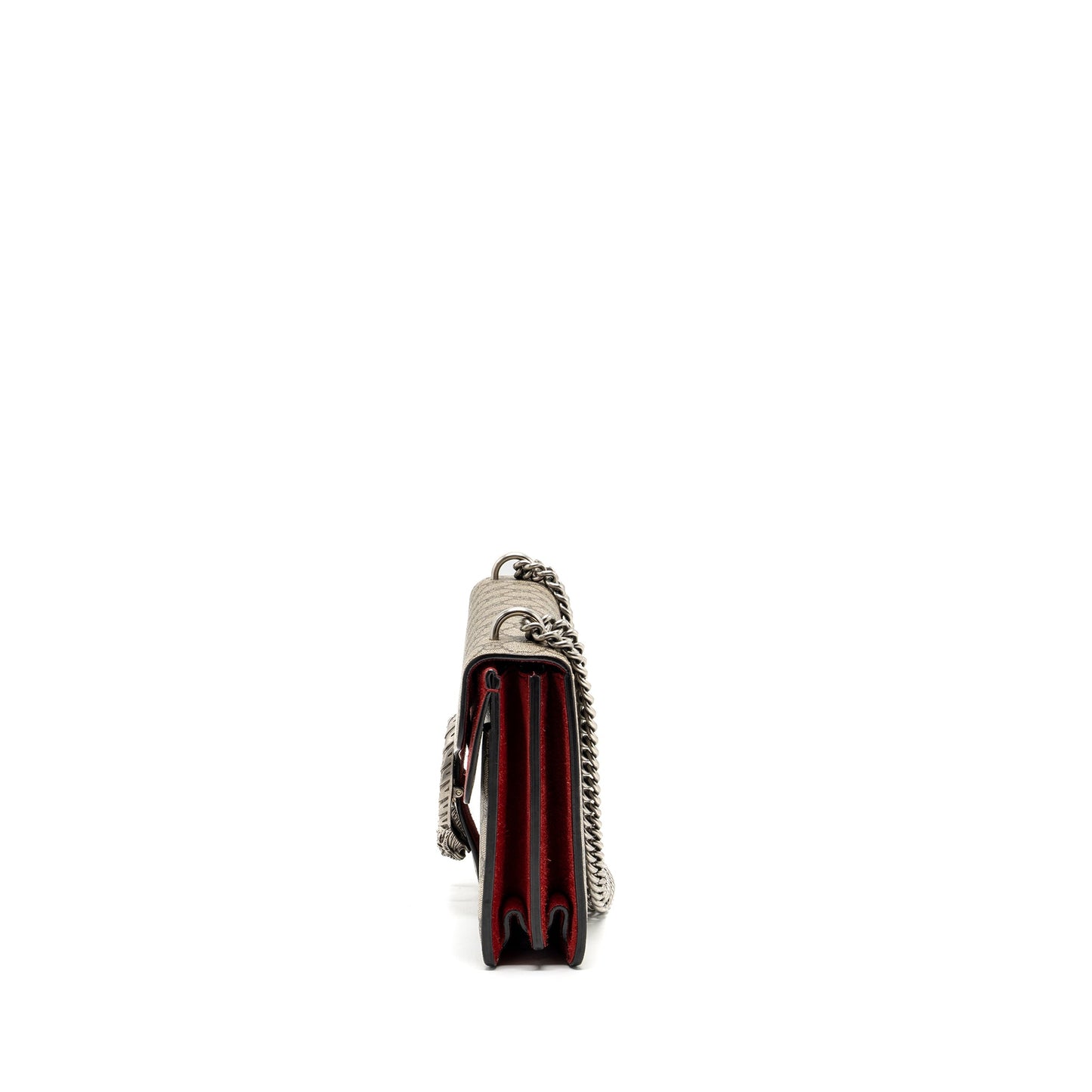 Gucci small Dionysus GG shoulder bag GG supreme canvas/ red SHW