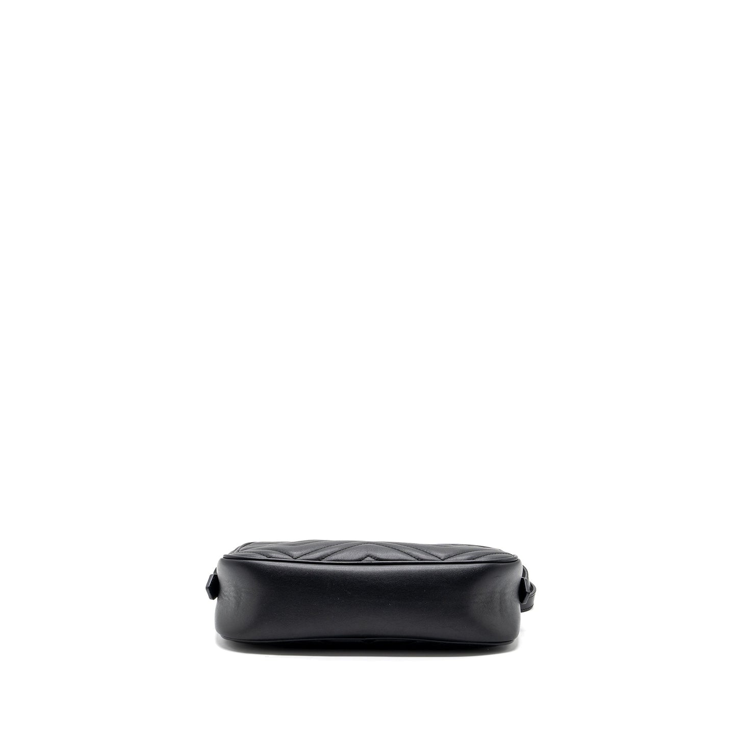 Gucci GG marmont matelasse camera shoulder bag leather black