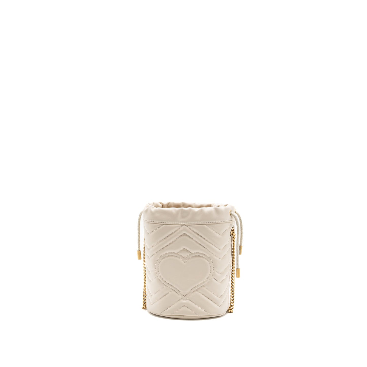 Gucci GG Marmont Mini Bucket Bag calfskin White